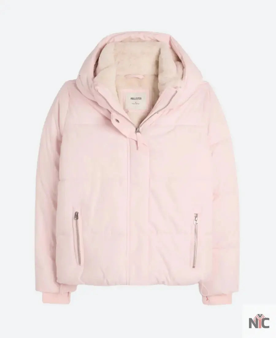 Hollister Pink Puffer Jacket