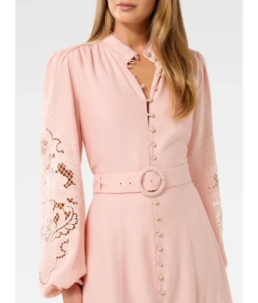 Home and Away 2025 Ada Nicodemou Embroidered Mini Dress