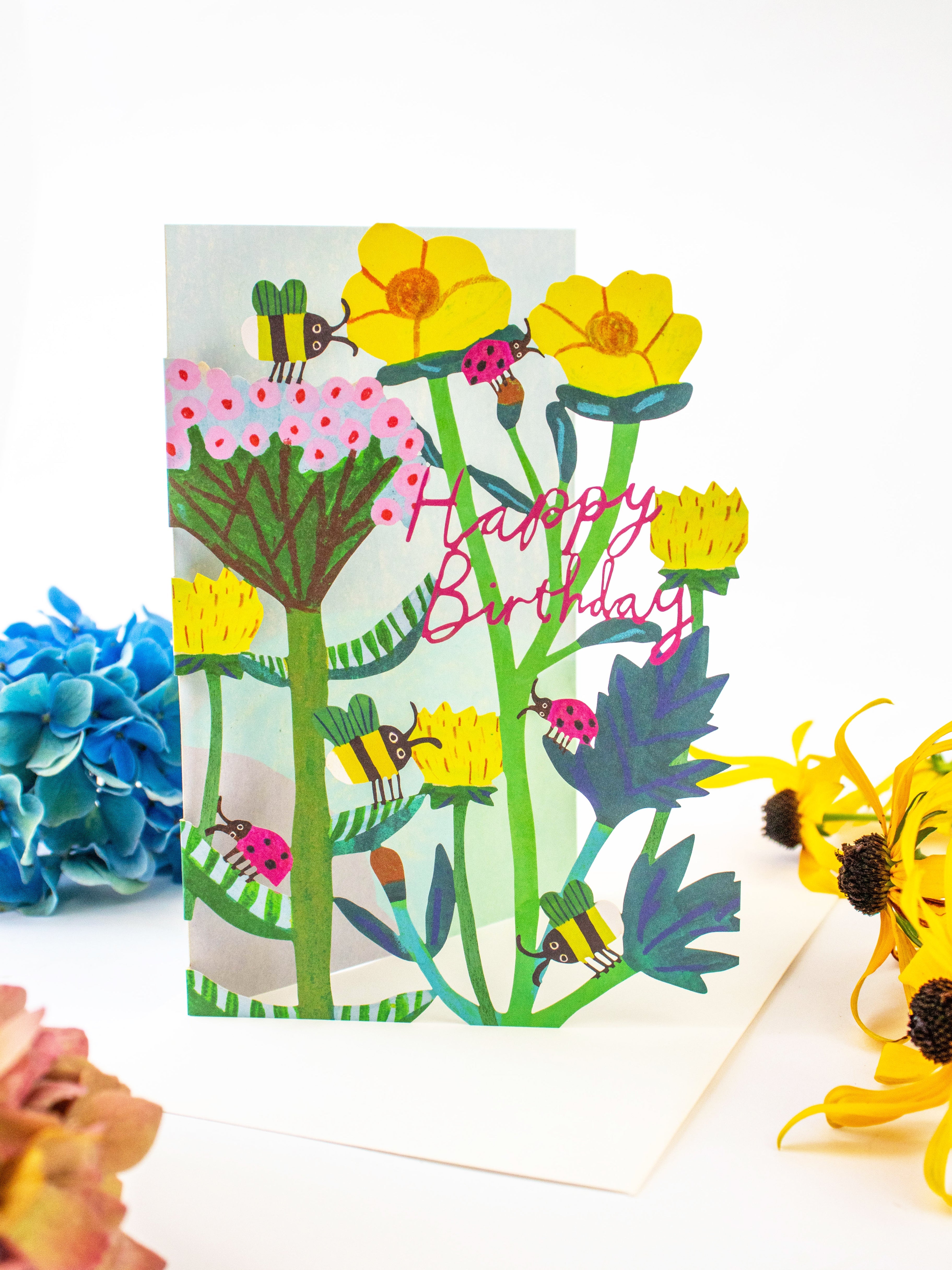Honey Lasercut Birthday Card