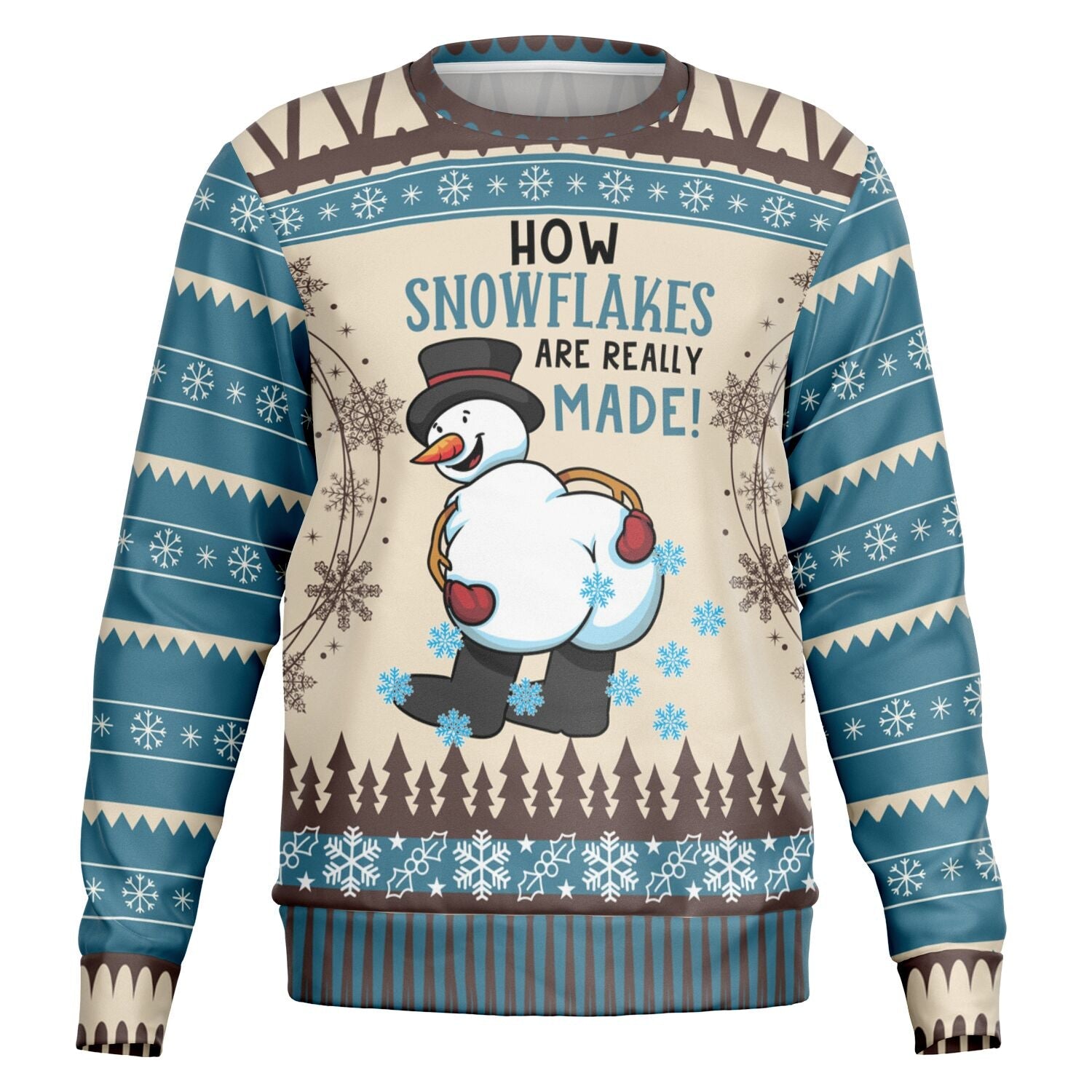 How Snowflakes Are Really Made Christmas Sweatshirt