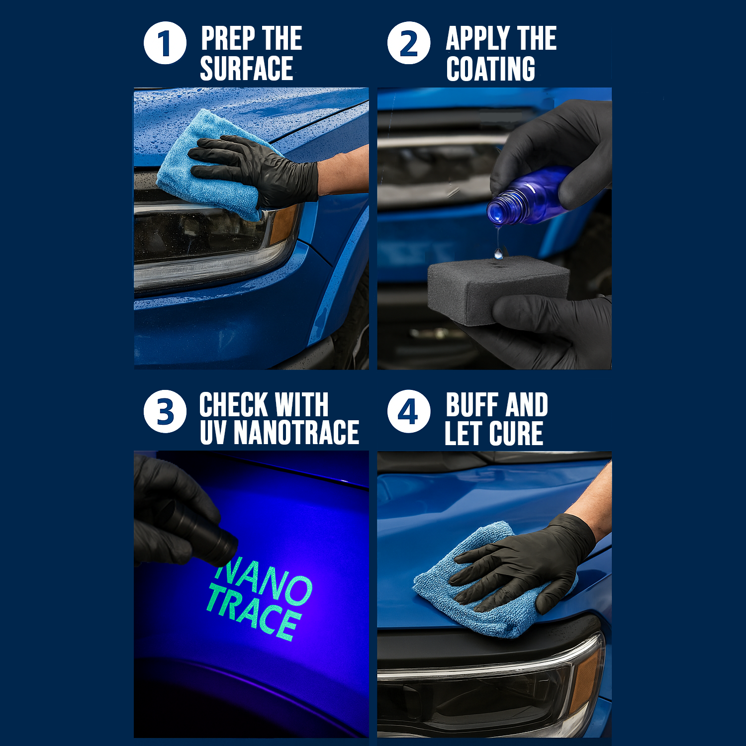 Wash&amp;Shine 66 Graphene infused Ceramic Coating with UV Trace Technology – 10H Protection &amp; Shine 1 fl.oz.