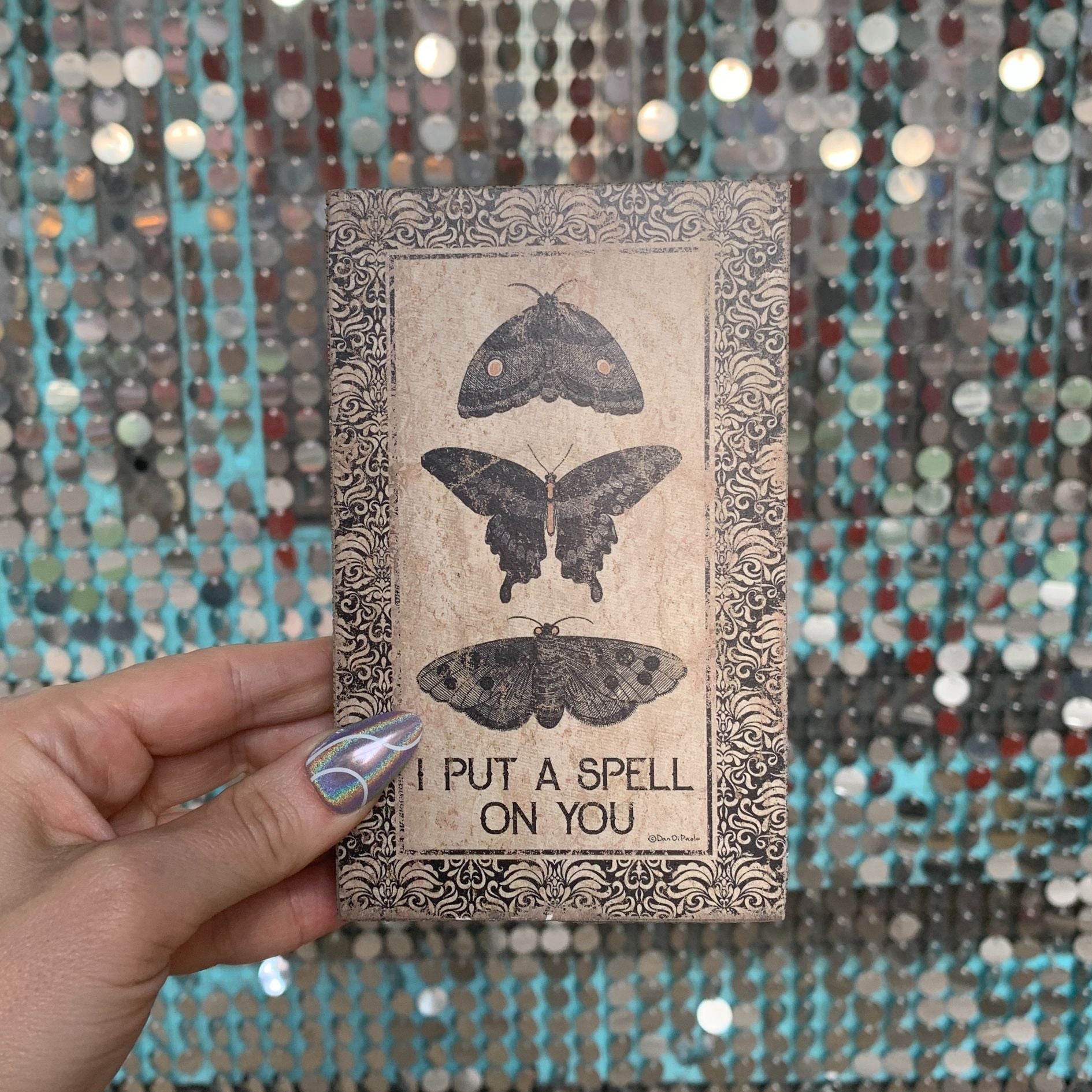 I Put A Spell On You Wooden Block Sign | 4&amp;quot; x 5.5&amp;quot;