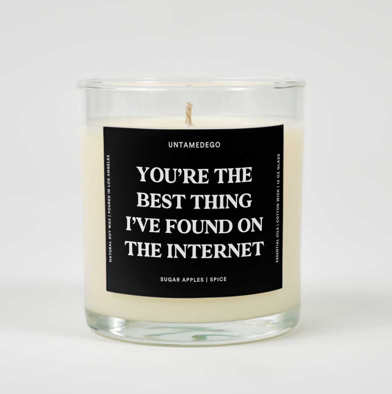 You&amp;#39;re The Best Thing I&amp;#39;ve Found On The Internet Glass Candle