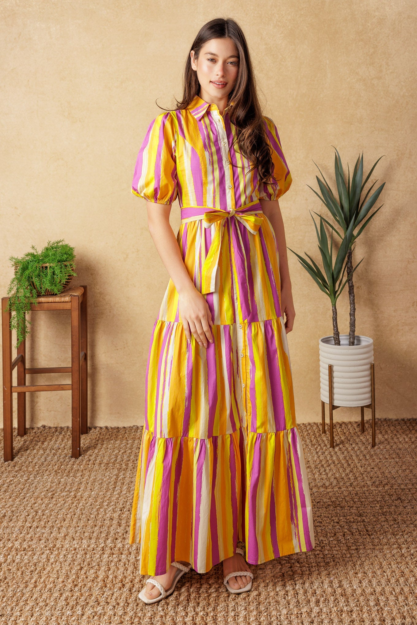 SOIREE SWEETNESS POPLIN MAXI DRESS