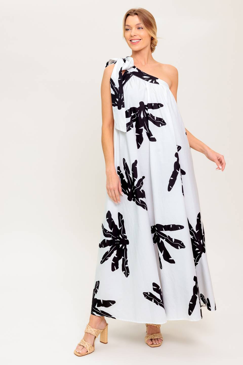 SUNSET SERENADE WOVEN MAXI DRESS