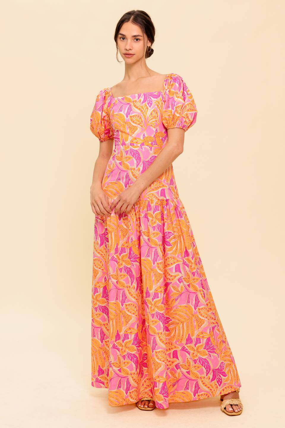 LITTLE LUXURIES WOVEN MAXI DRESS