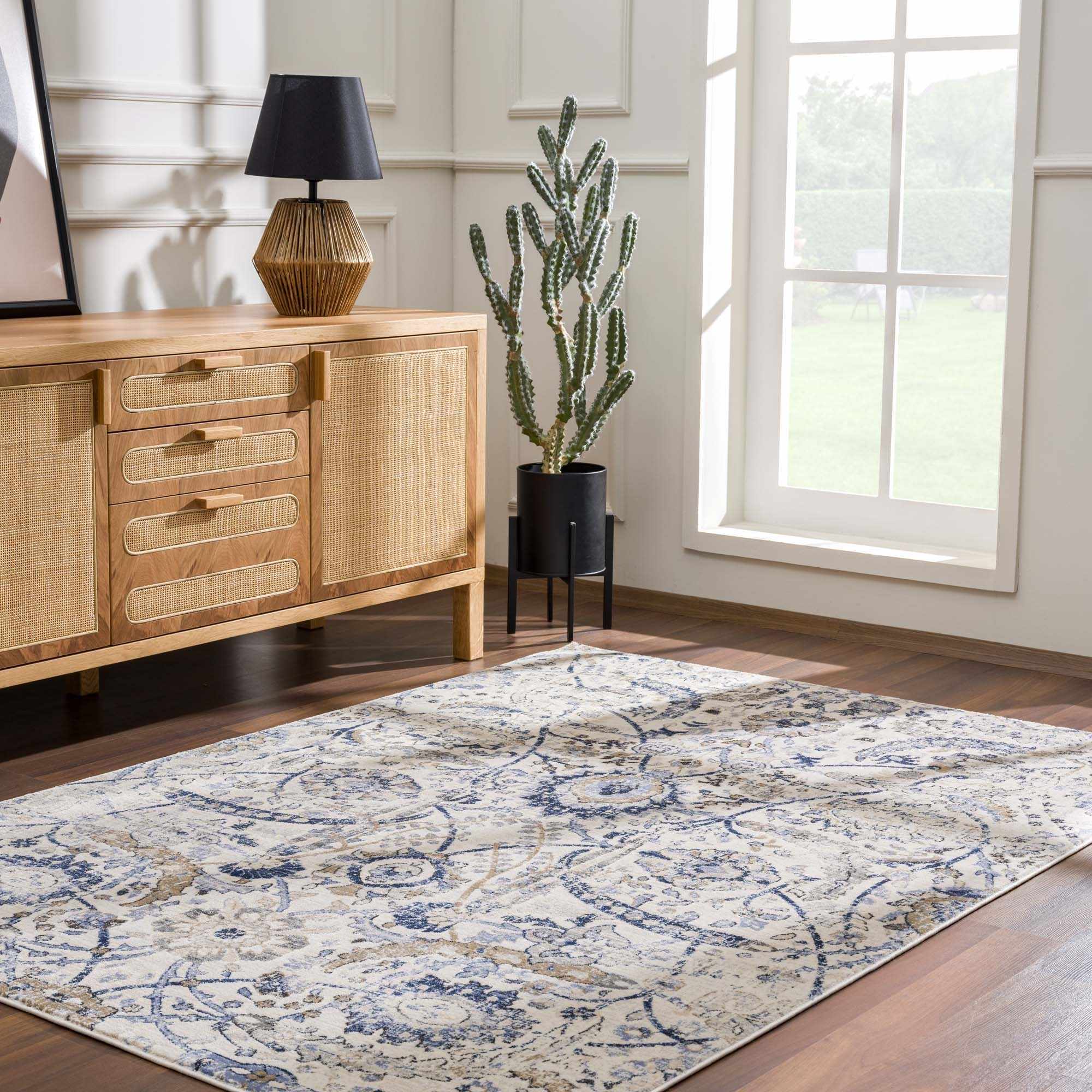 Georgiana Blue &amp;amp; Beige Oushak Rug