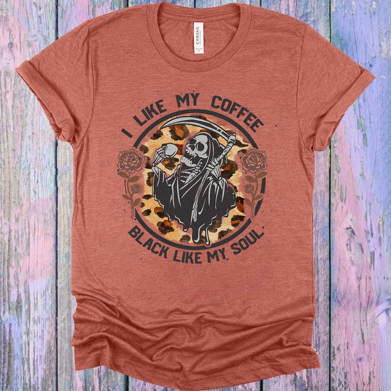 I LIKE MY COFFEE BLACK LIKE MY SOUL GRAPHIC TEE