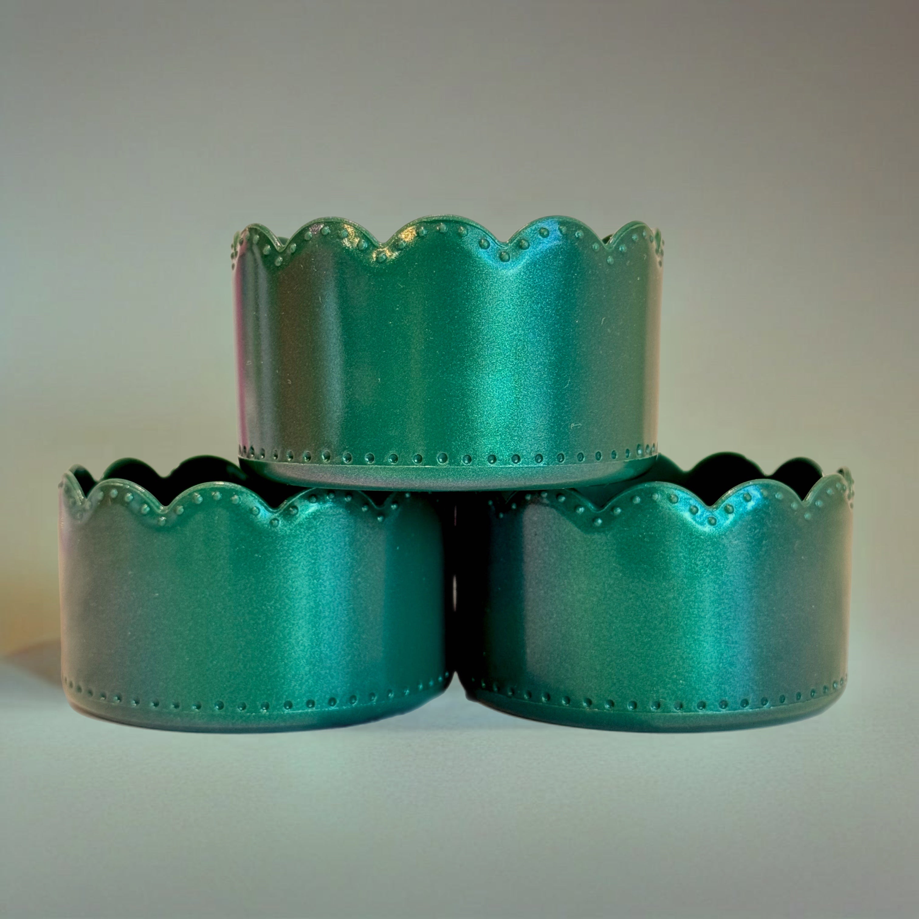 Green Shimmer Scallop Tumbler Boot