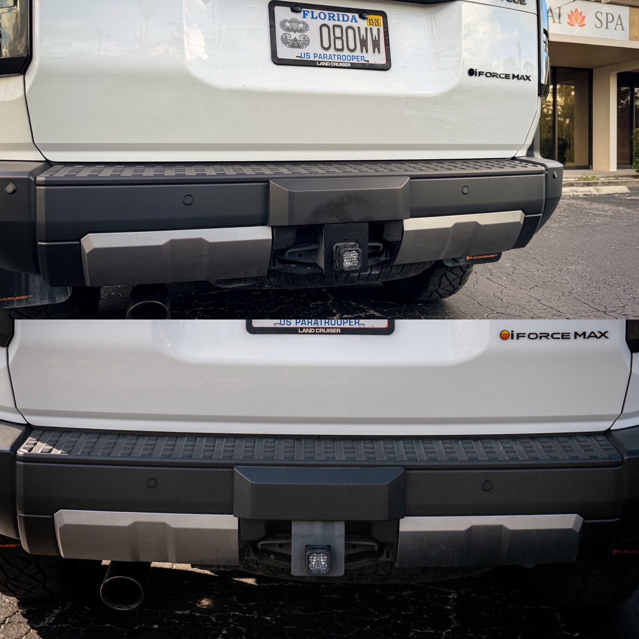 Acrylic Hitch Fade Fix Plate - 2024+ Land Cruiser