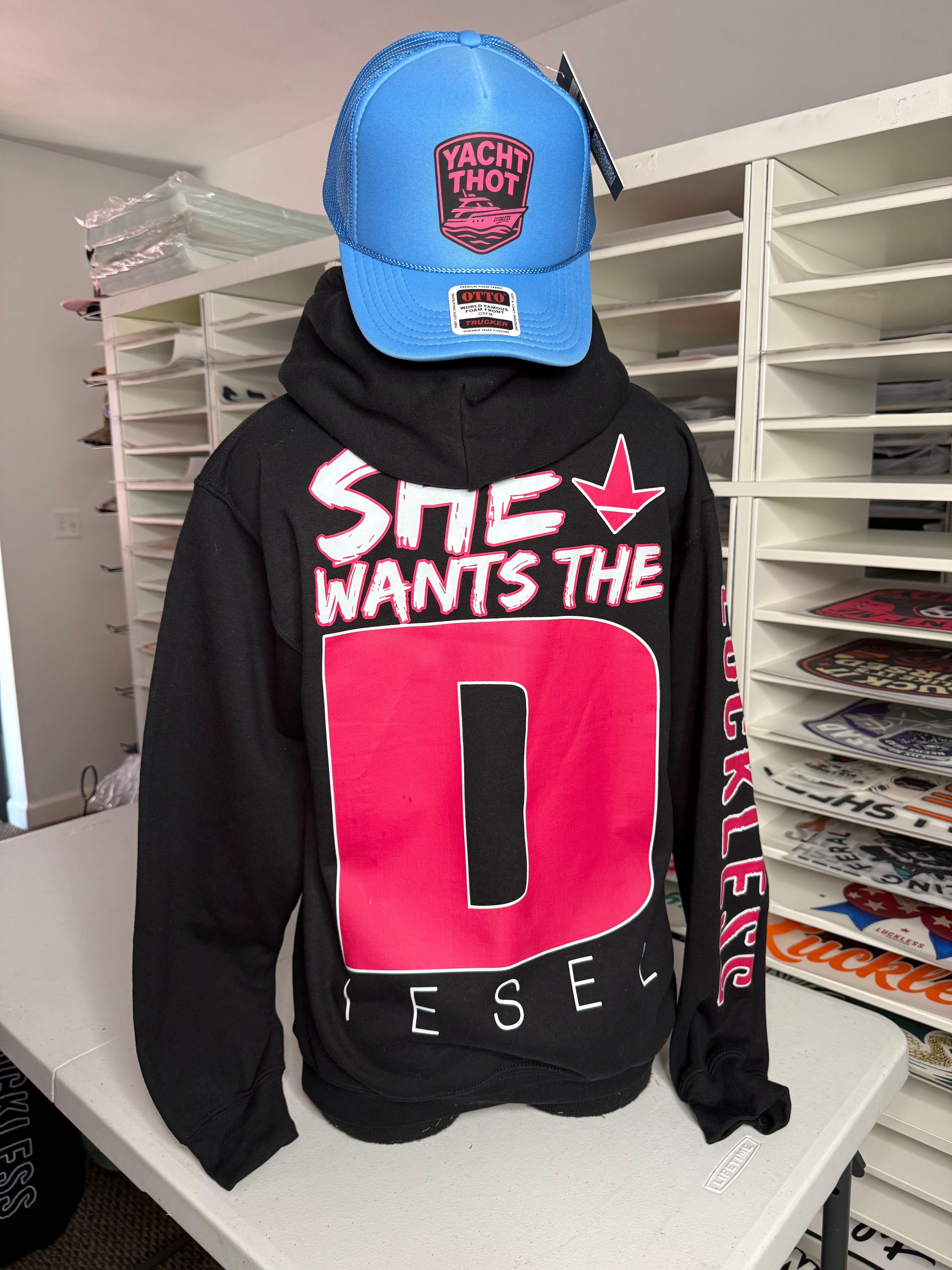 She Wants the Diesel Hoodie