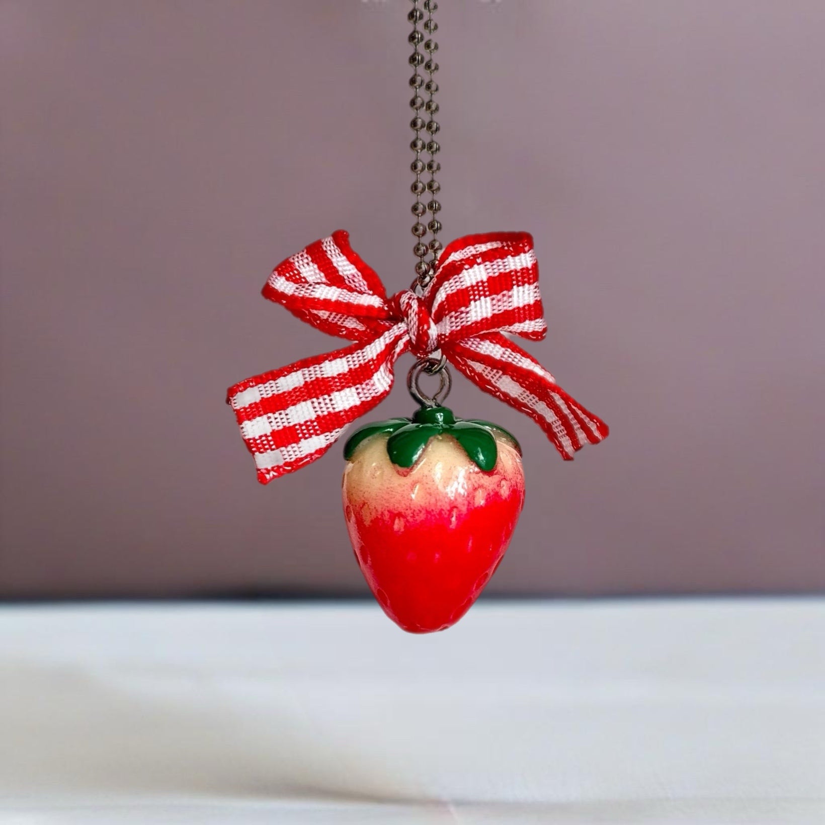 Coquette Strawberry Charm - Tumbler Handle Charm