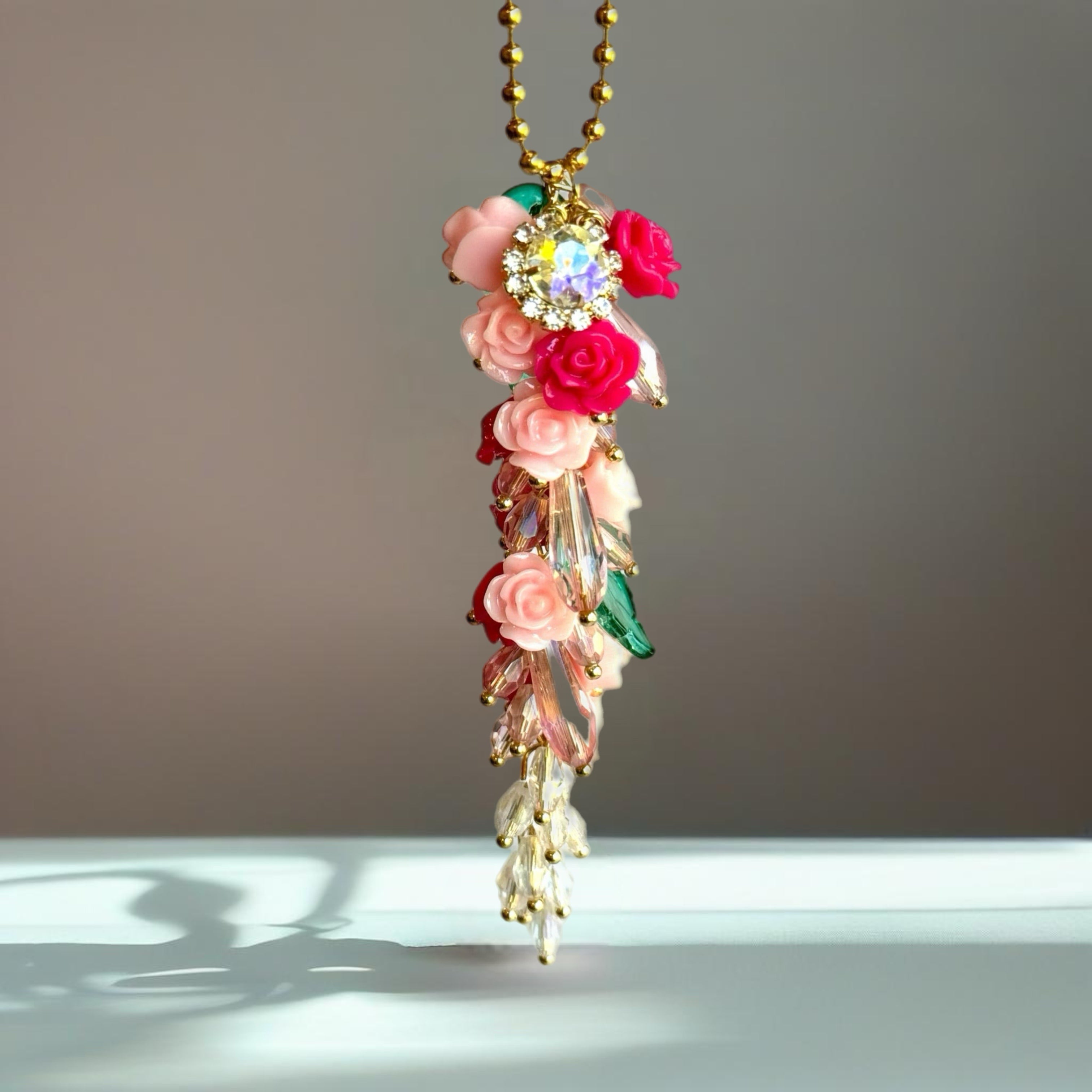 CASCADING FLORAL - Tumbler Handle Charm