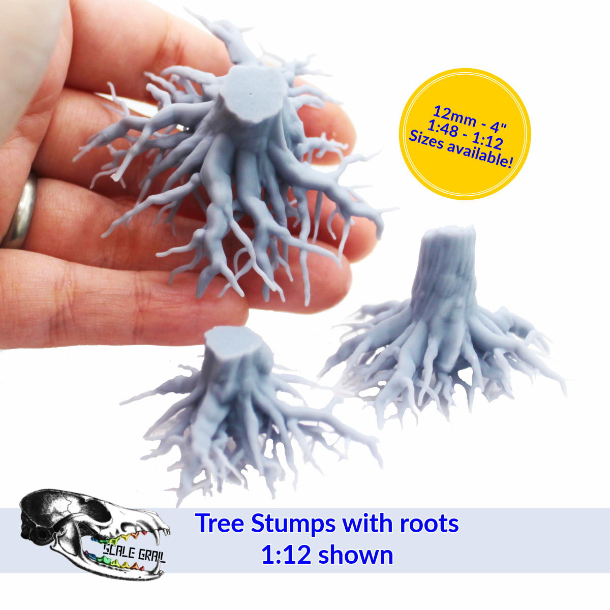 Tree stumps with Roots | The Scale Grail