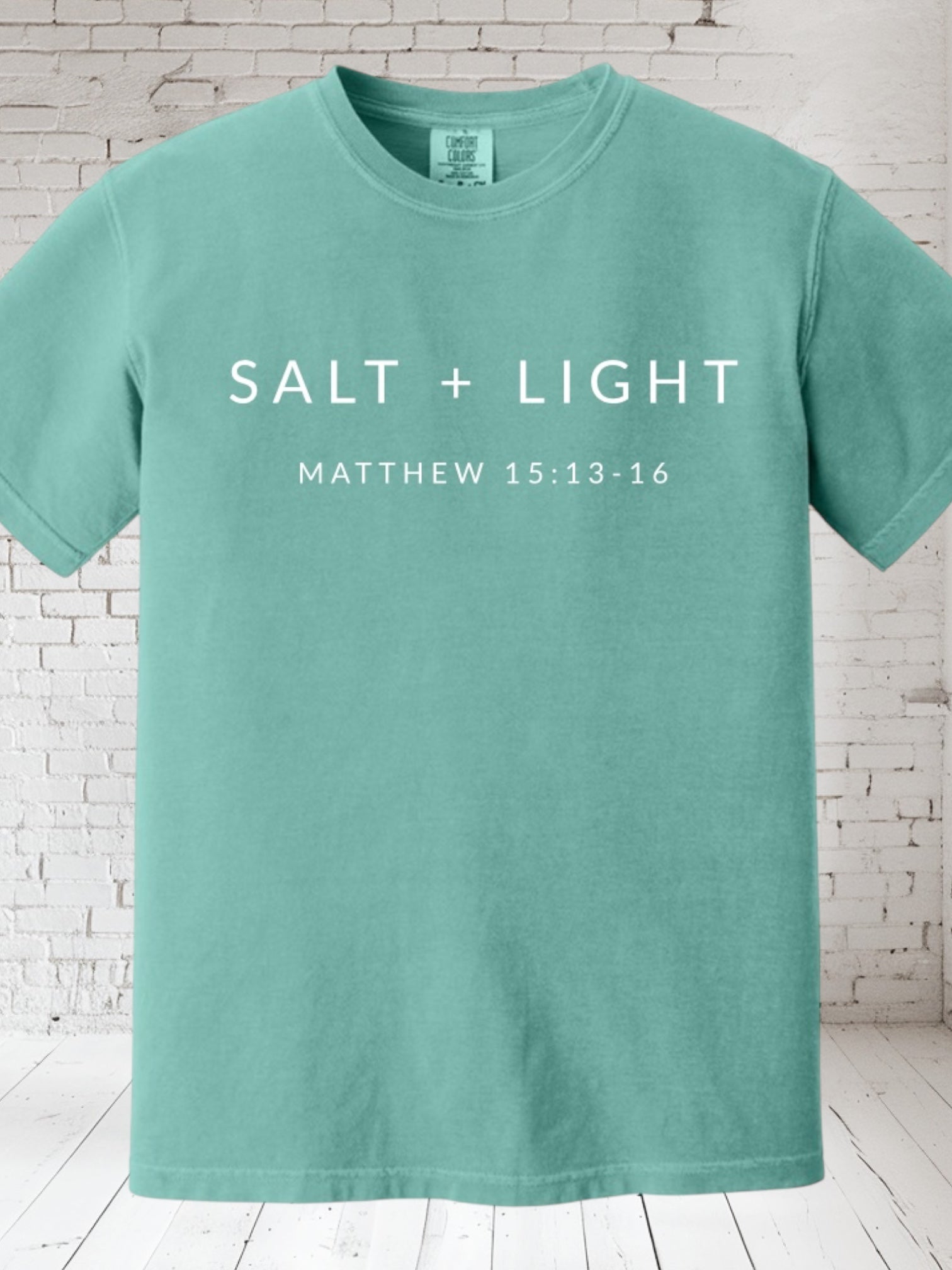 Salt &amp;amp; Light T-Shirt | Comfort Colors | Inspirational Faith Shirt | Gift for Believers | Stylish Religious Apparel