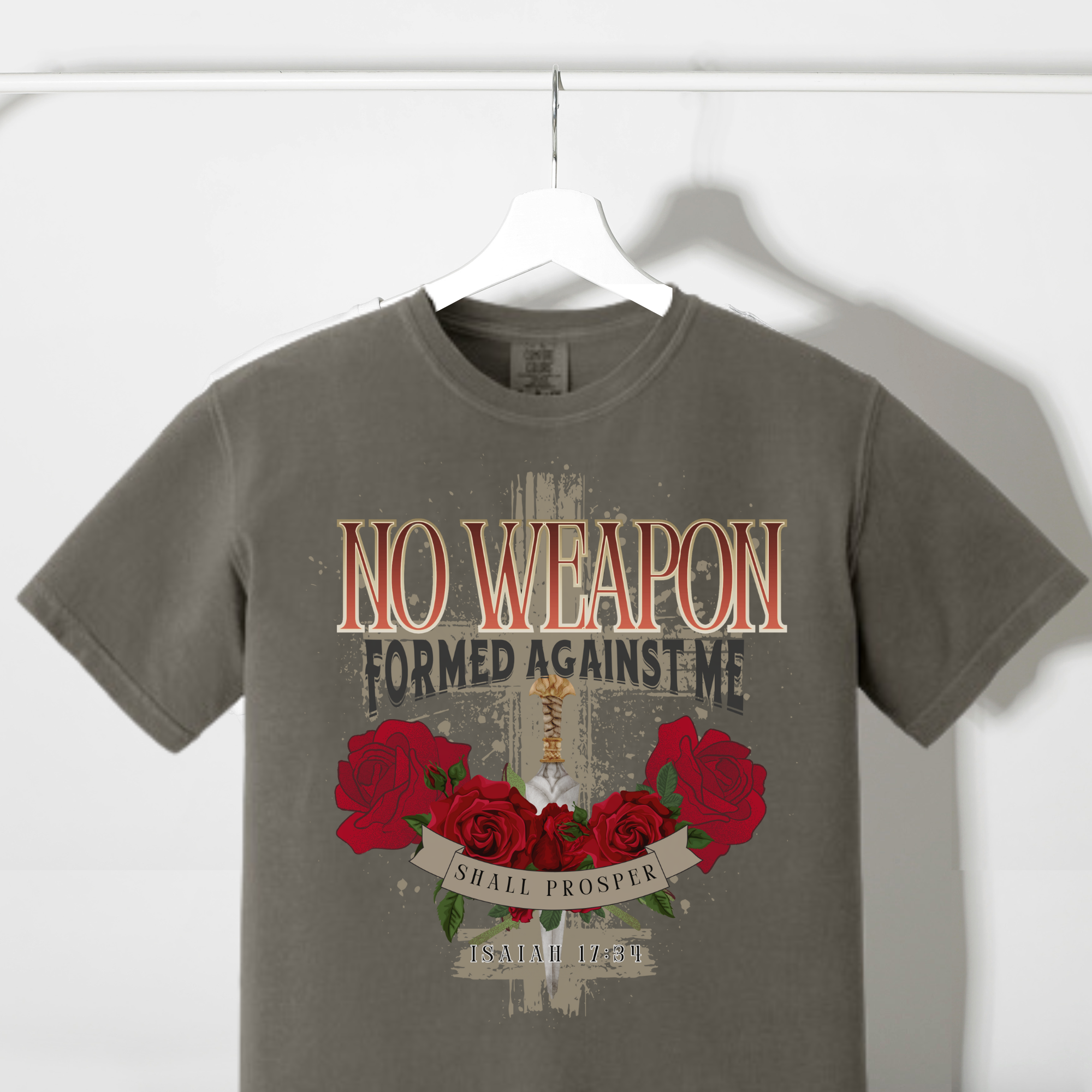 No weapon formed against me shall prosper Comfort Colors Tshirt