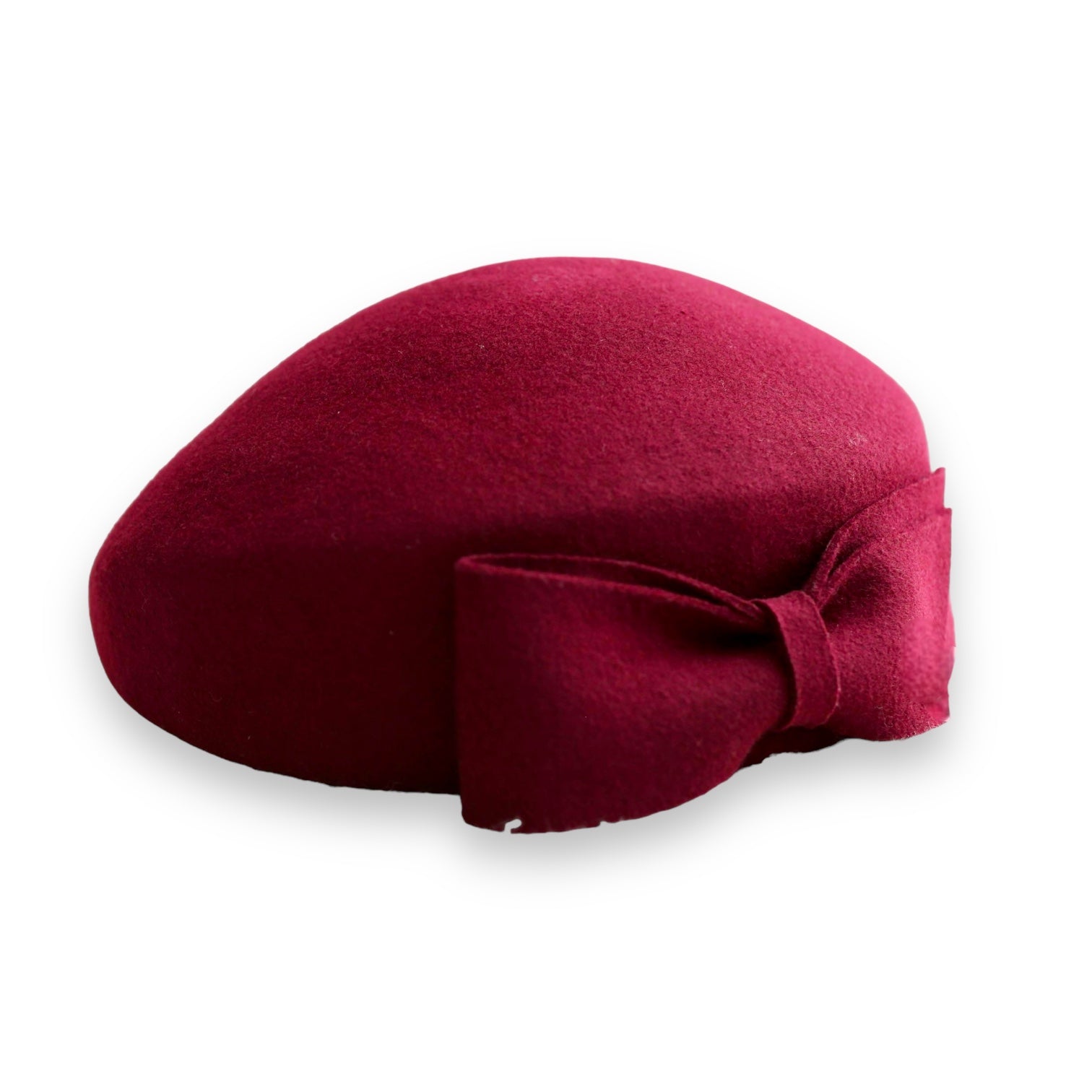 The Head-Turner Structured Beret by Lipstick &amp;amp; Chrome -WINE