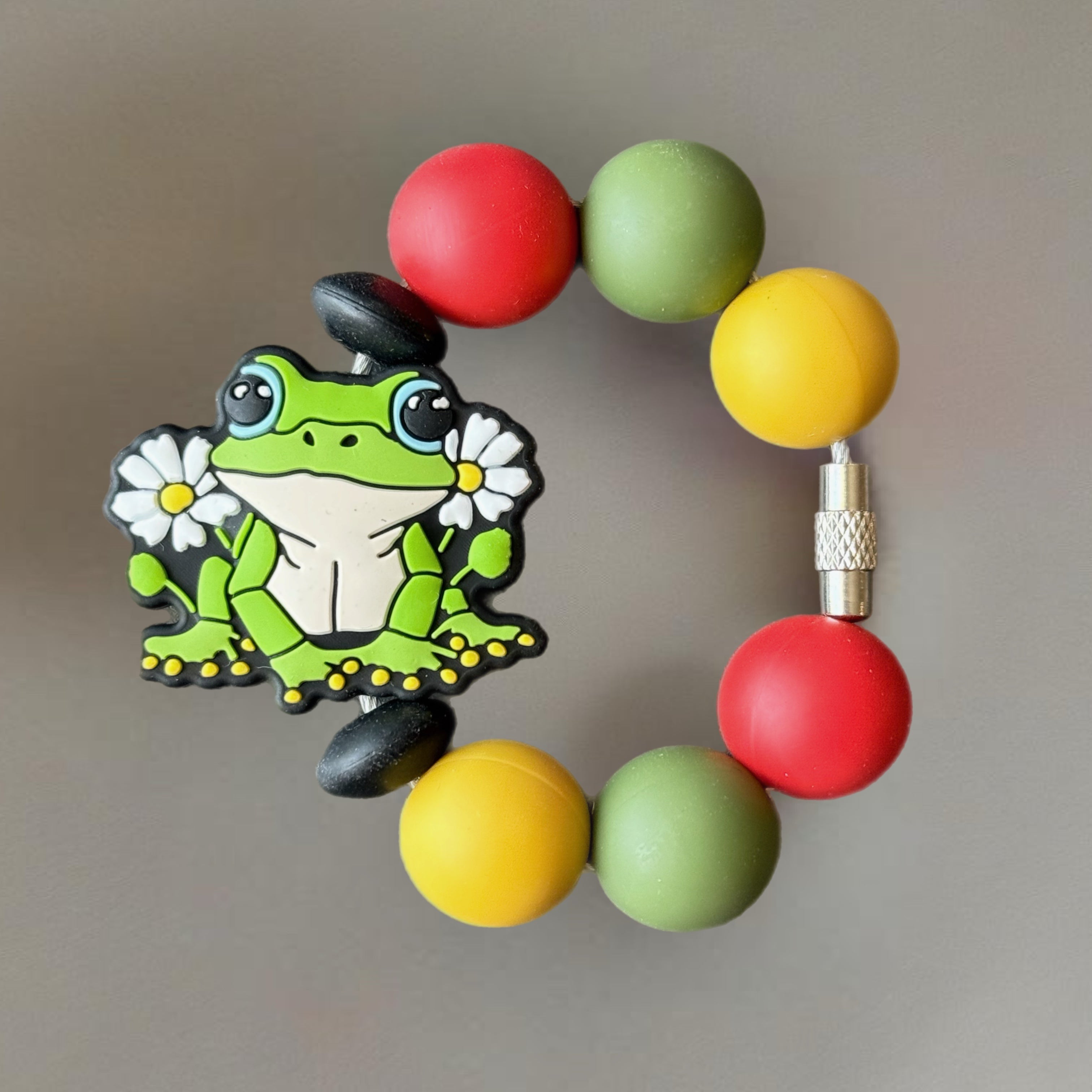 Cottagecore Frog Handle Bracelet - Tumbler Handle Charm