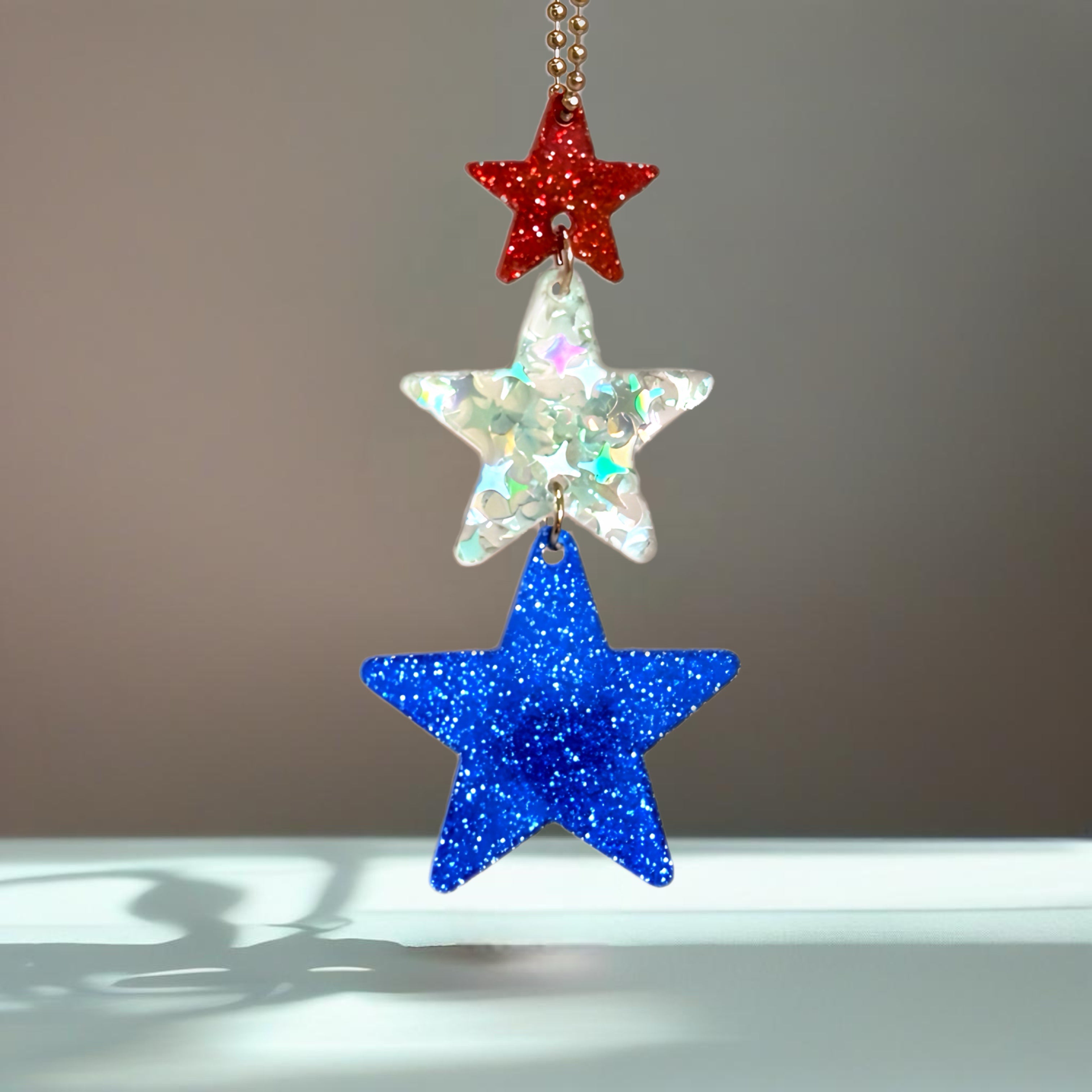 Fourth of July Stars Charm - Tumbler Handle Charm