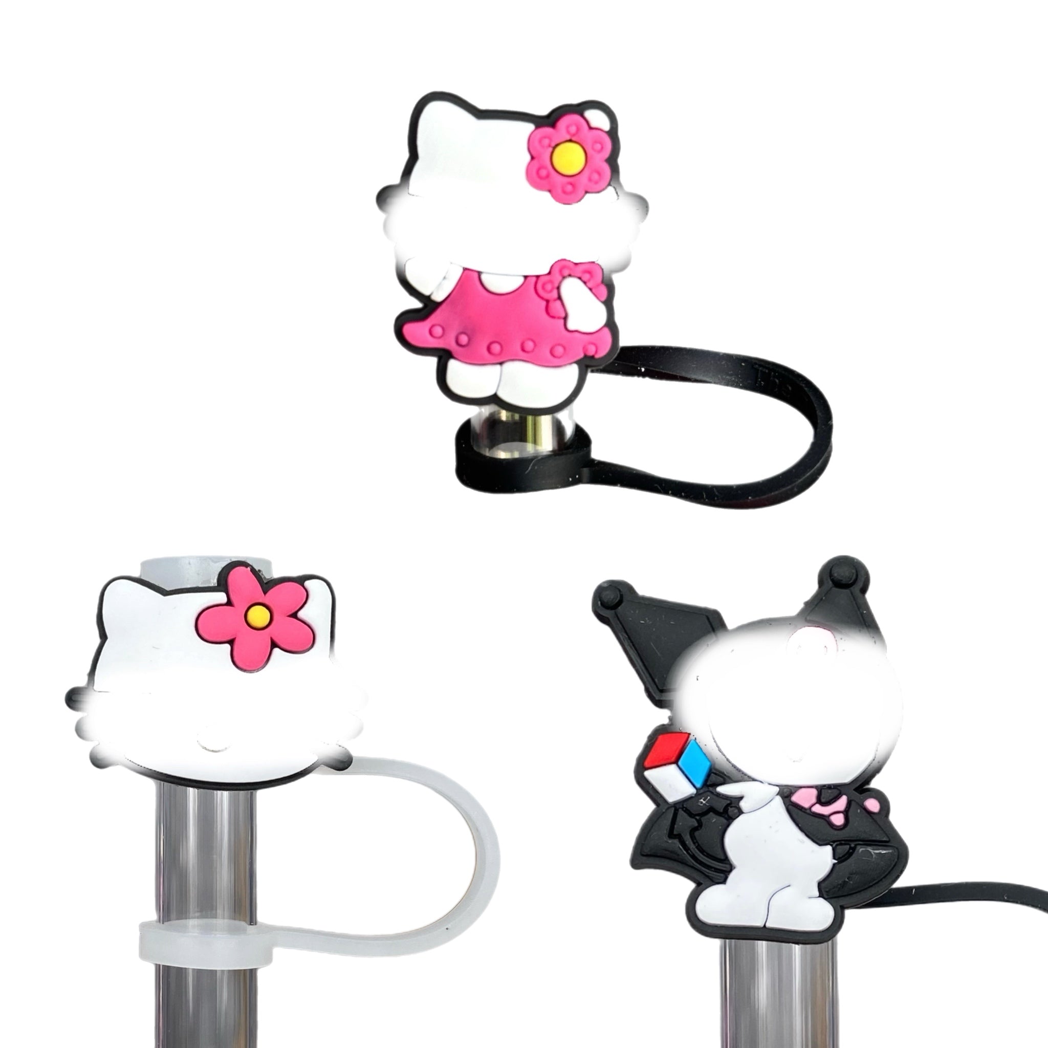 CUTE KITTY STRAW TOPPER