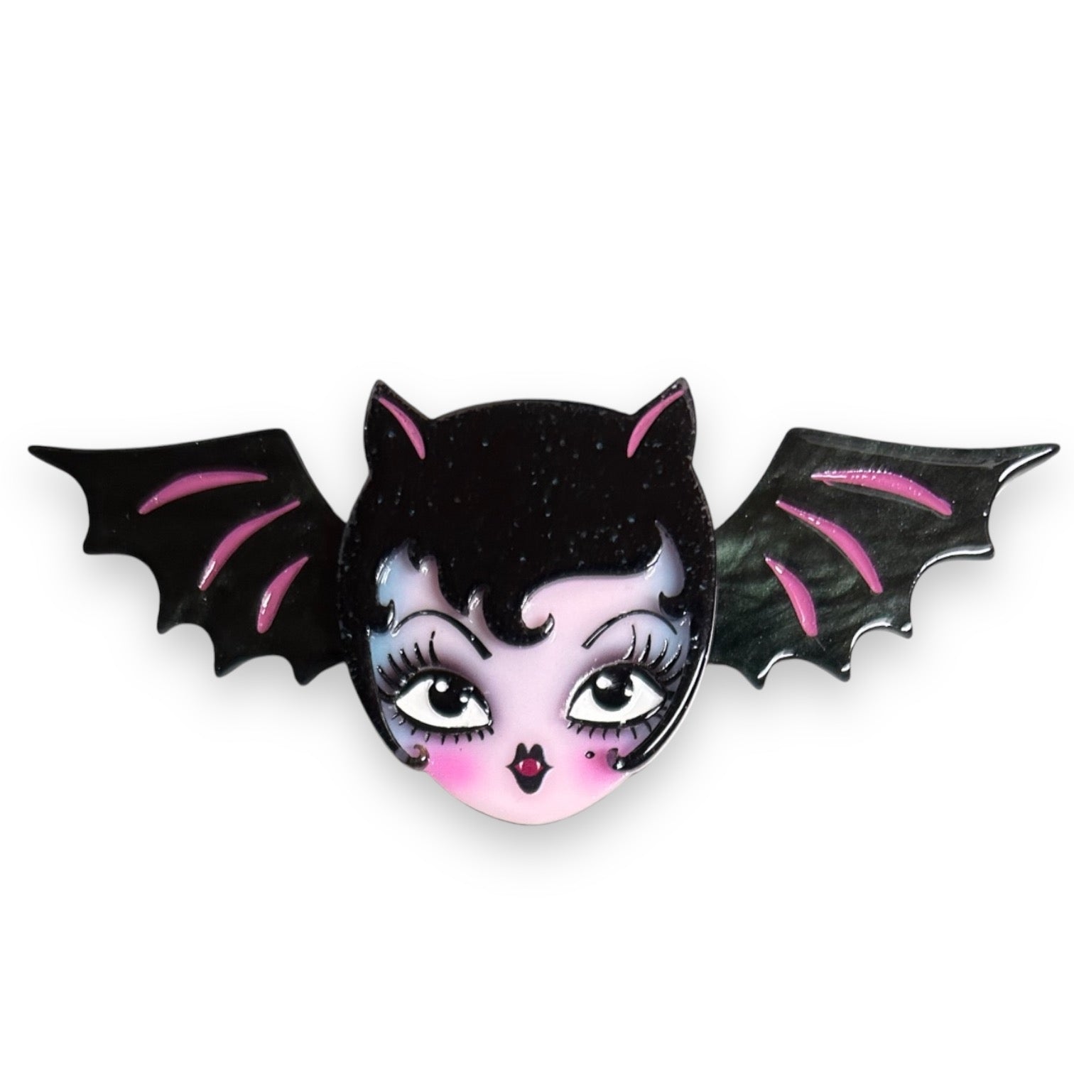 Lily the Vamp Brooch by Miss Fluff x Lipstick &amp;amp; Chrome