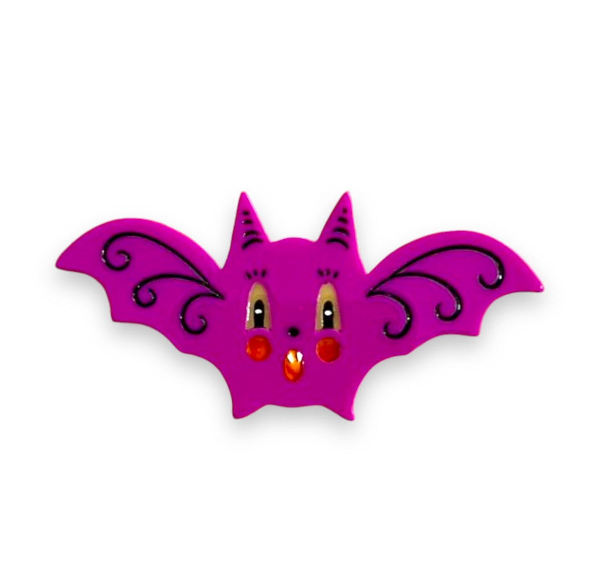 Gothic Glam Bat Scatter Pin by Johanna Parker x Lipstick &amp;amp; Chrome - PLUM