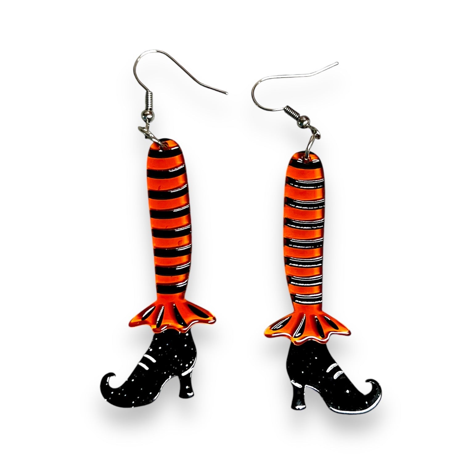 Bewitching Booties Earrings in ORANGE by Lipstick &amp;amp; Chrome