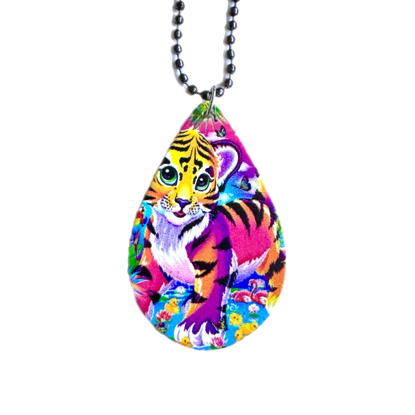 Rainbow Tiger Charm - Tumbler Handle Charm