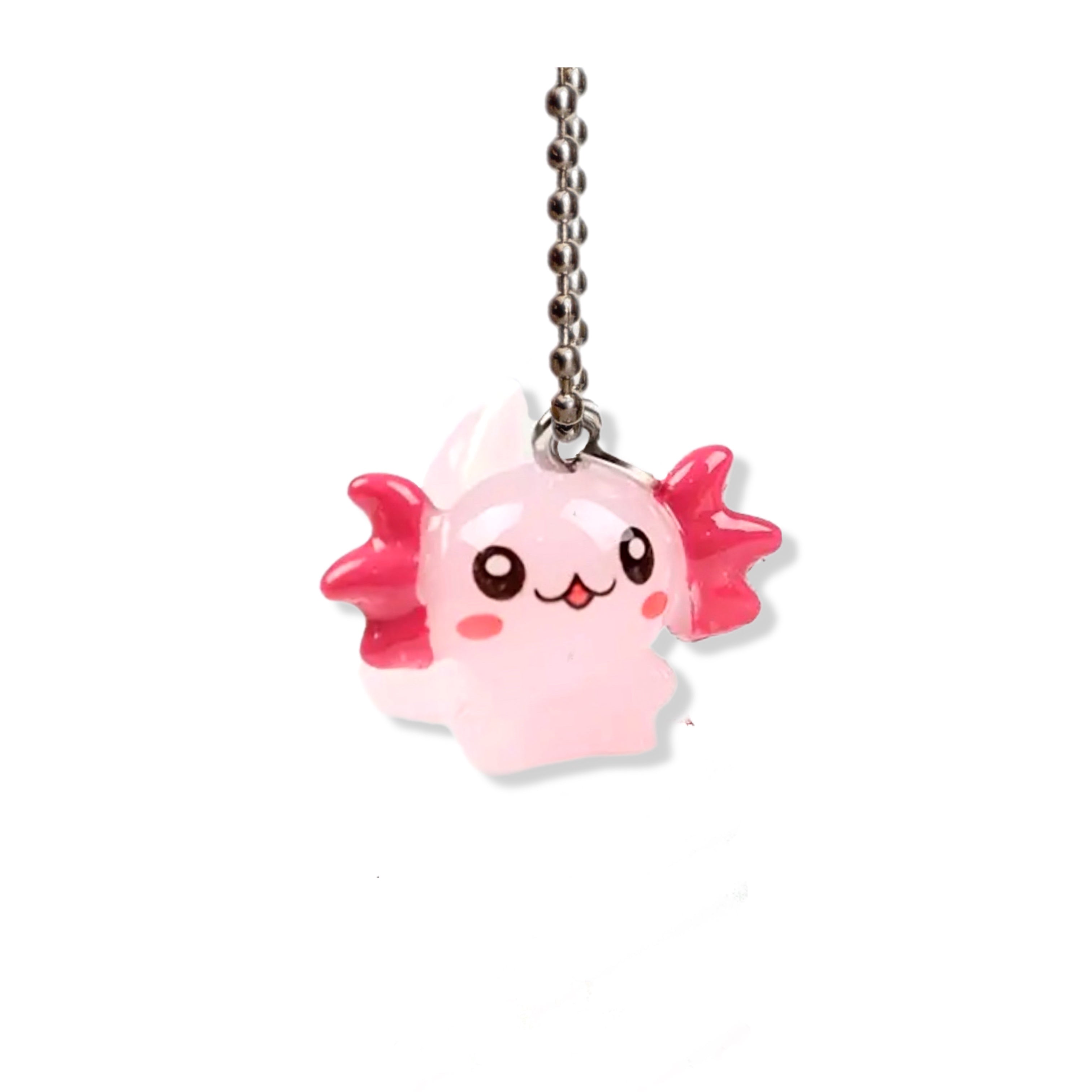 Pink Axolotl Charm - Tumbler Handle Charm