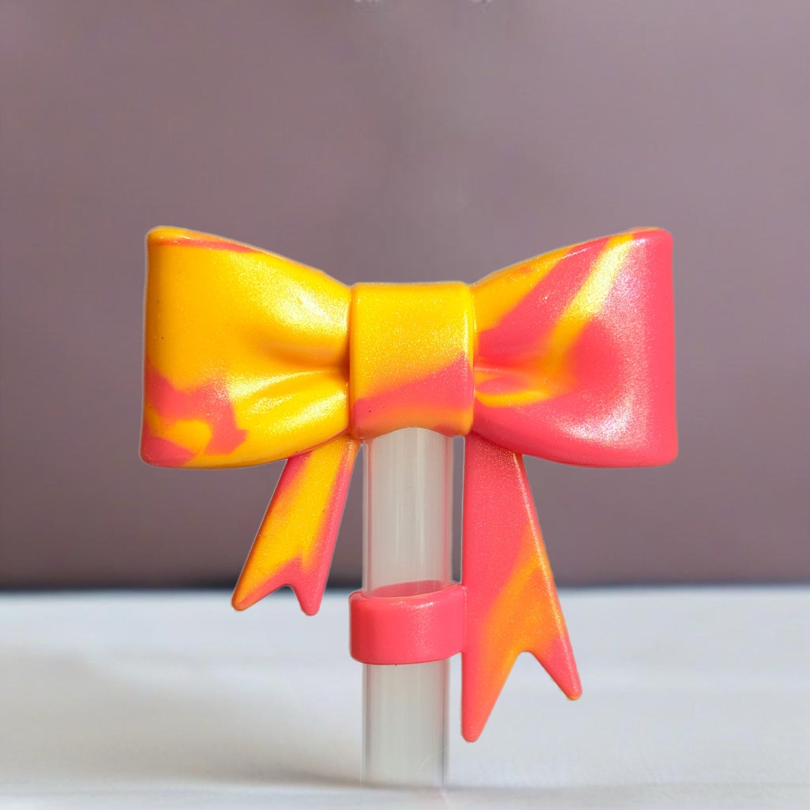 SUNRISE 3D BOW STRAW TOPPER