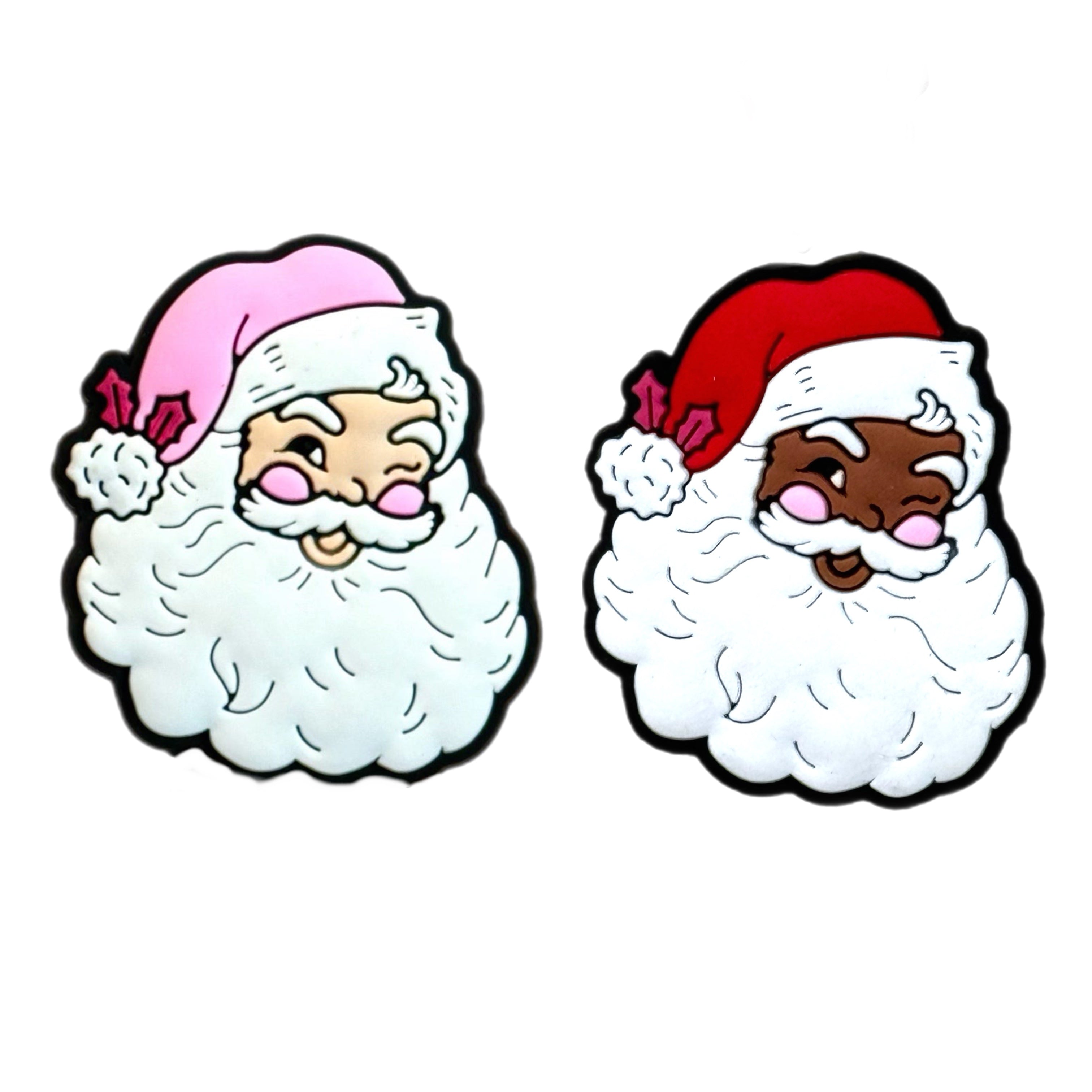 VINTAGE SANTA STRAW TOPPERS