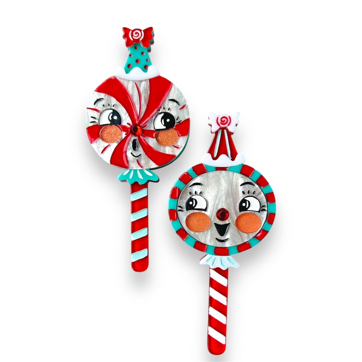 Merrymints Brooch Set by Johanna Parker x Lipstick &amp;amp; Chrome