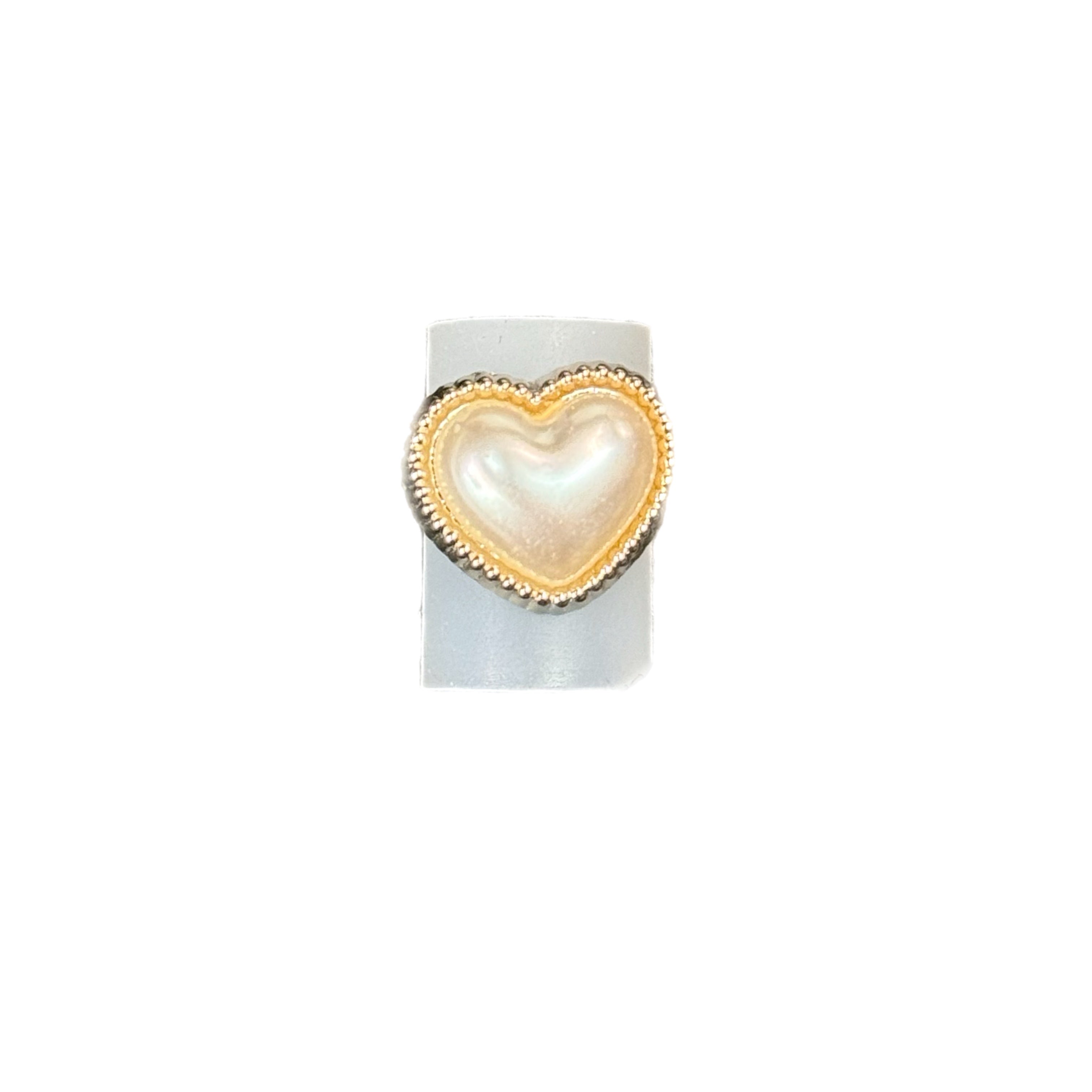 PEARL HEART STRAW TOPPER