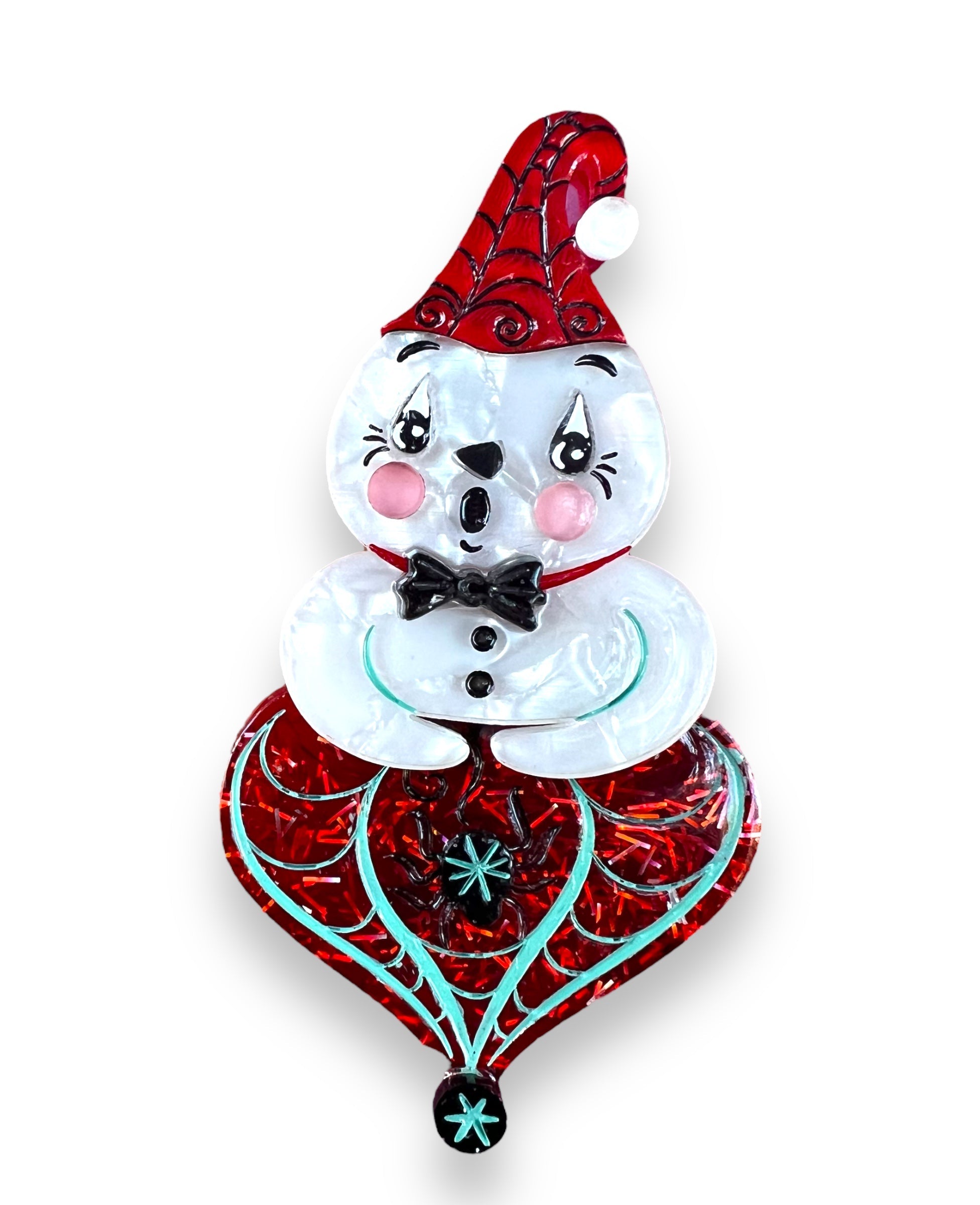 Spooky Ghostie Spookmas Brooch by Lipstick &amp;amp; Chrome x Johanna Parker