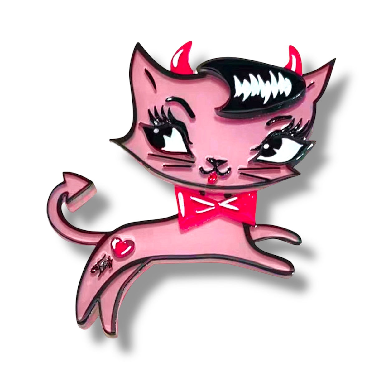 Bad Kitty Brooch by Miss Fluff x Lipstick &amp;amp; Chrome