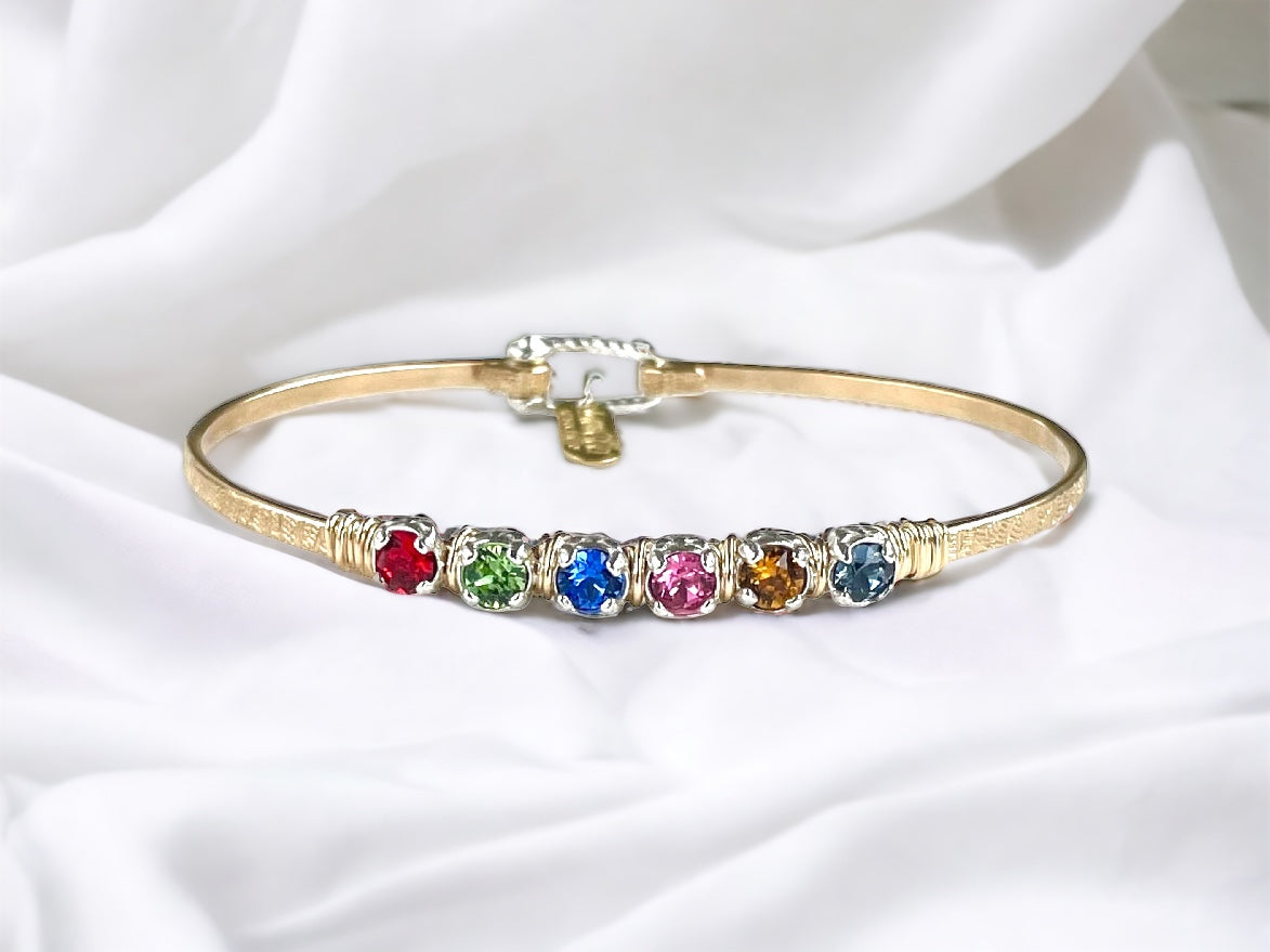 Custom Mothers Birthstone Bracelet Mid-Sized