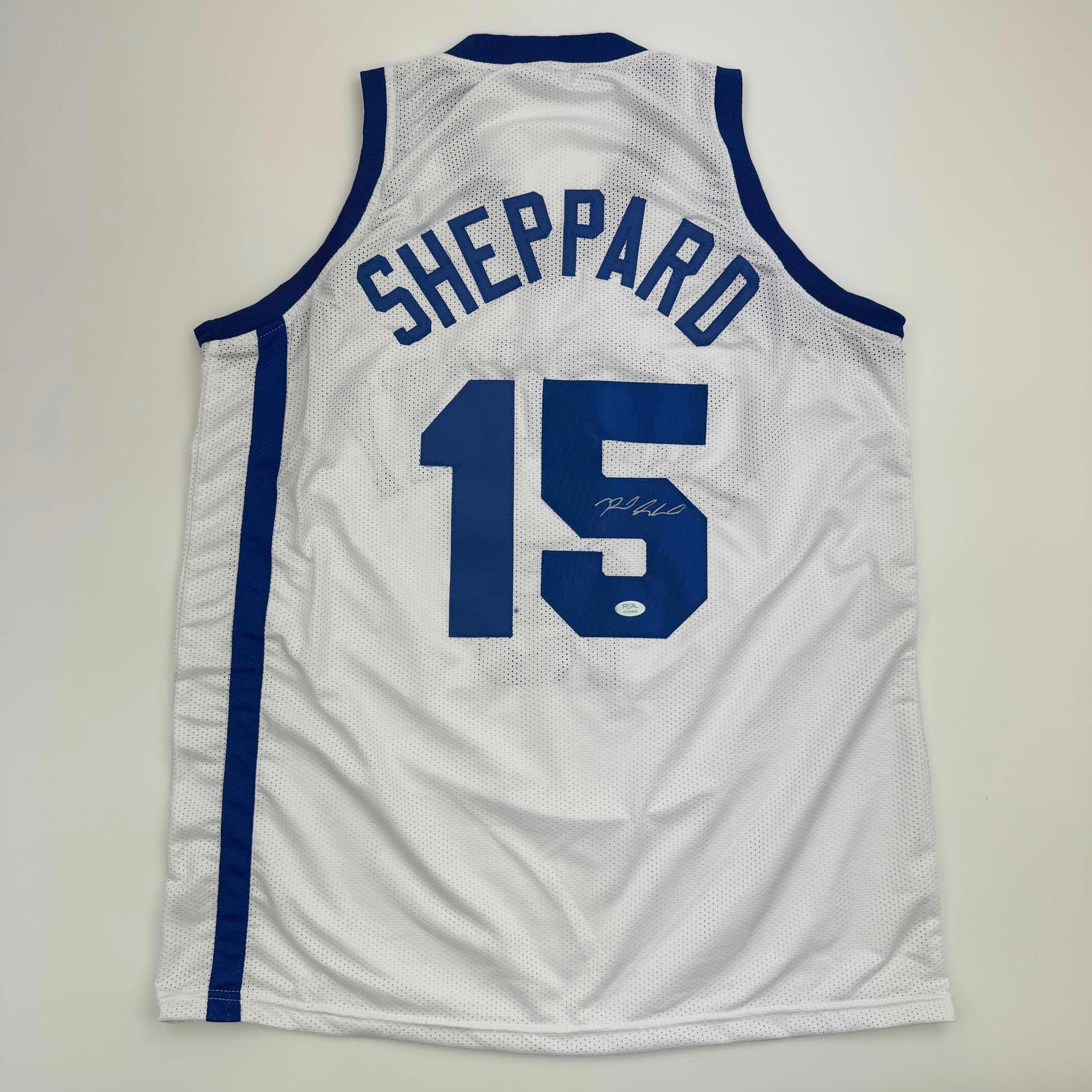 Autographed/Signed Reed Sheppard Kentucky White College Basketball Jersey PSA COA