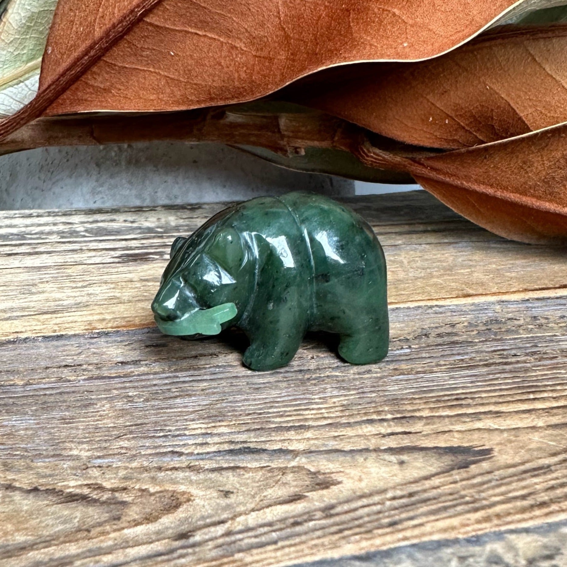 Bear Special with Jade Fish, 1.5&amp;quot;