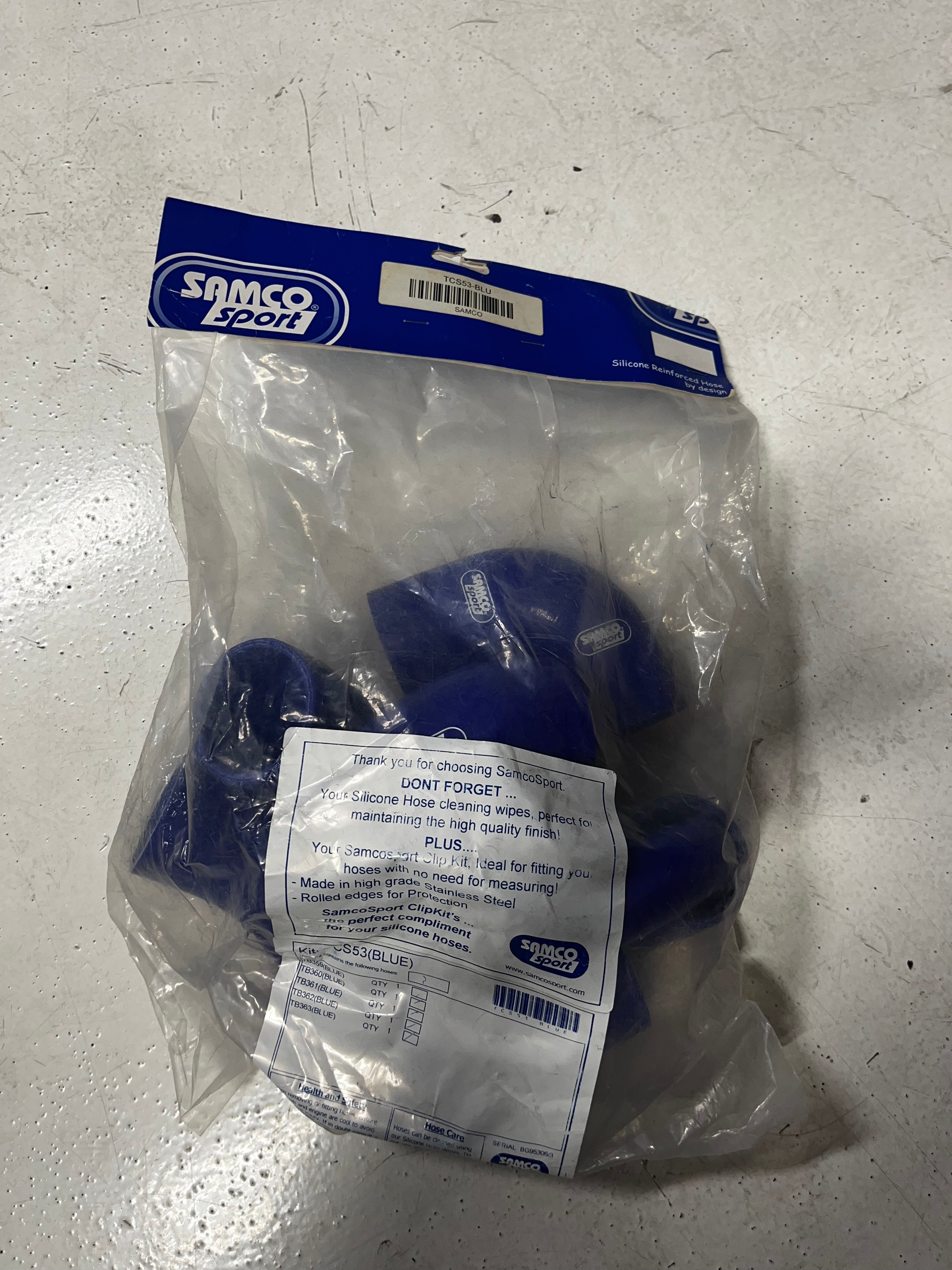 Samco Silicone Turbo Hoses Blue Volvo S70 T5 V70 T5