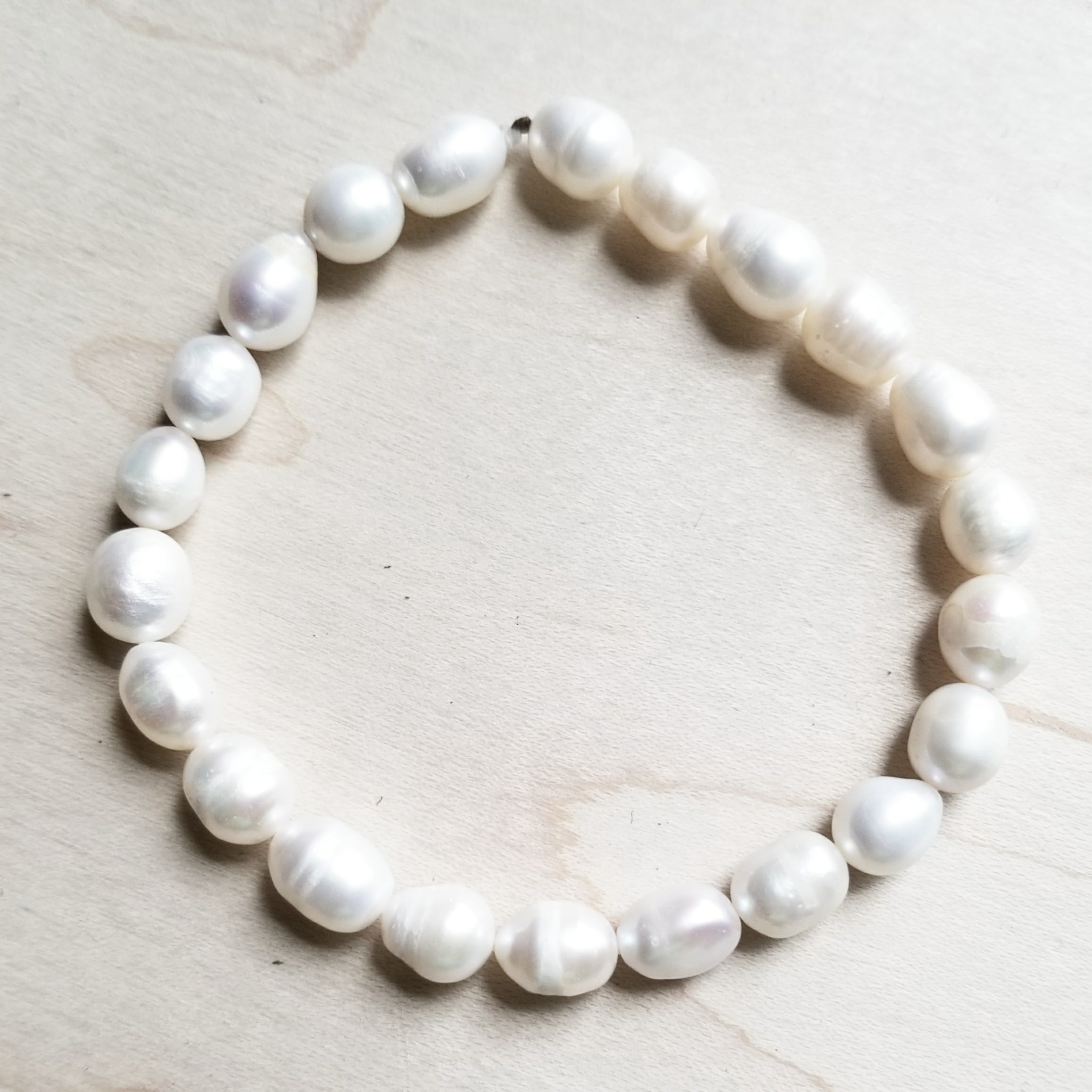Genuine Freshwater Pearl Beaded Stretch Bracelet 800g