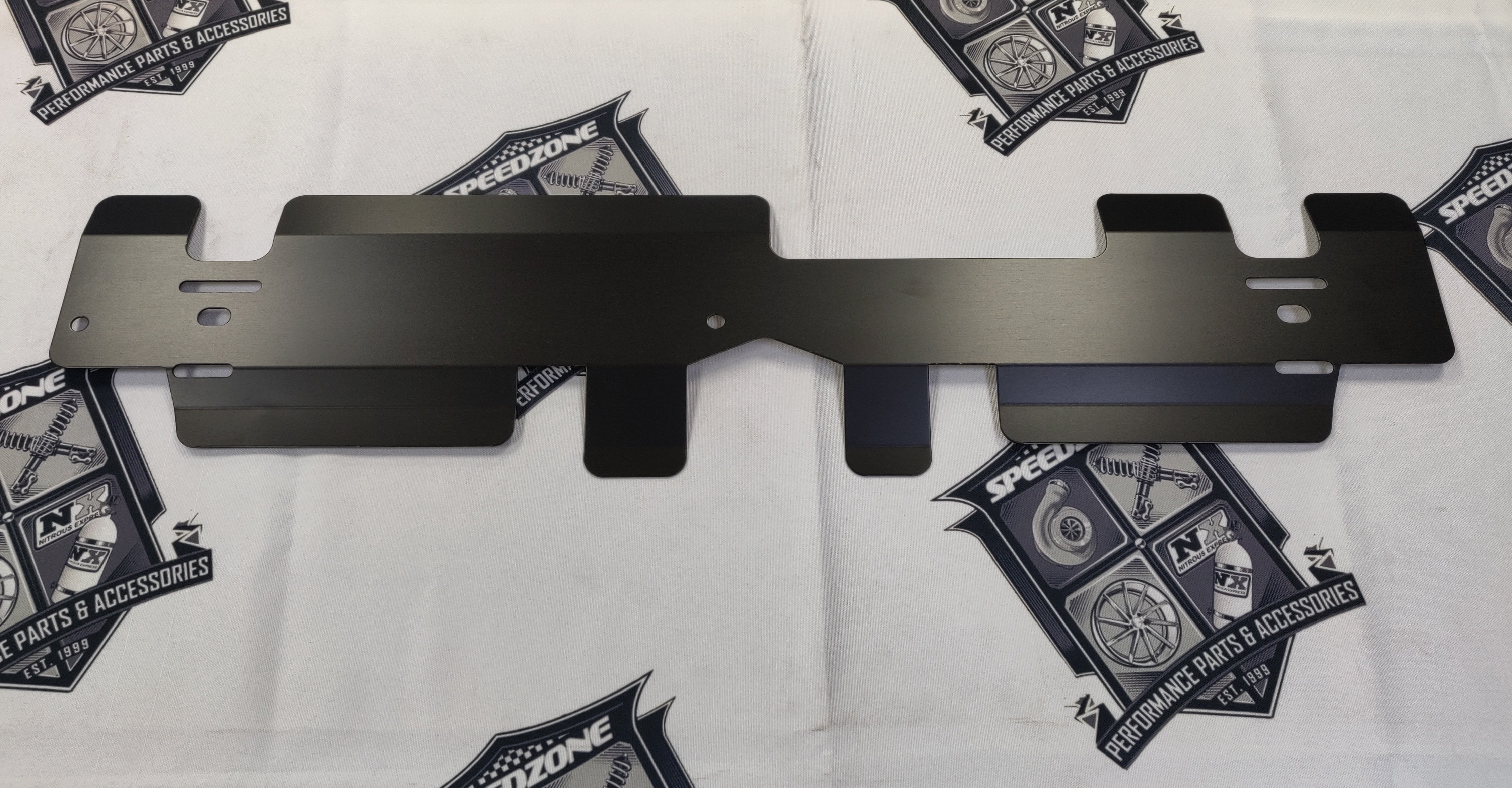 EXEDIUM RACING ENGINE RADIATOR COOLING PLATE FOR SUBARU 02-07 IMPREZA WRX STI BLACK