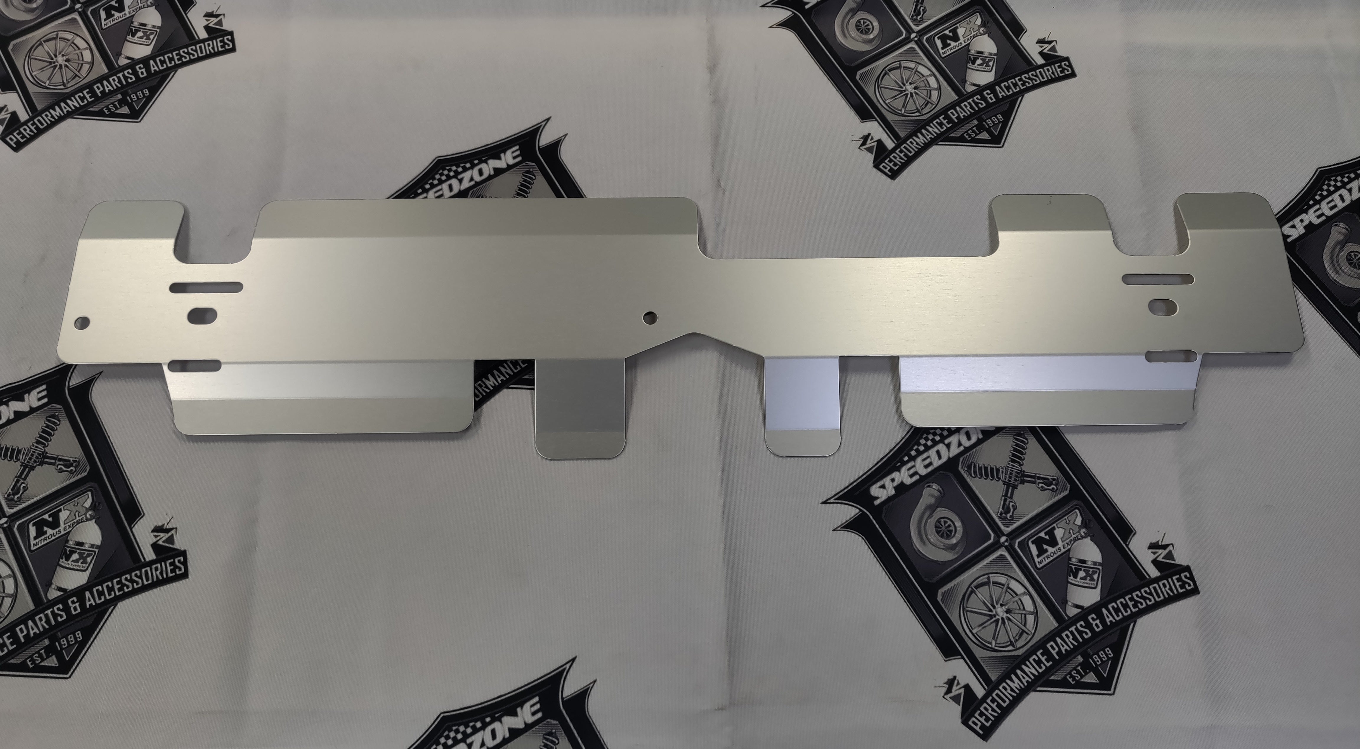 EXEDIUM ENGINE RADIATOR COOLING PLATE FOR SUBARU 02-07 IMPREZA WRX STI SILVER