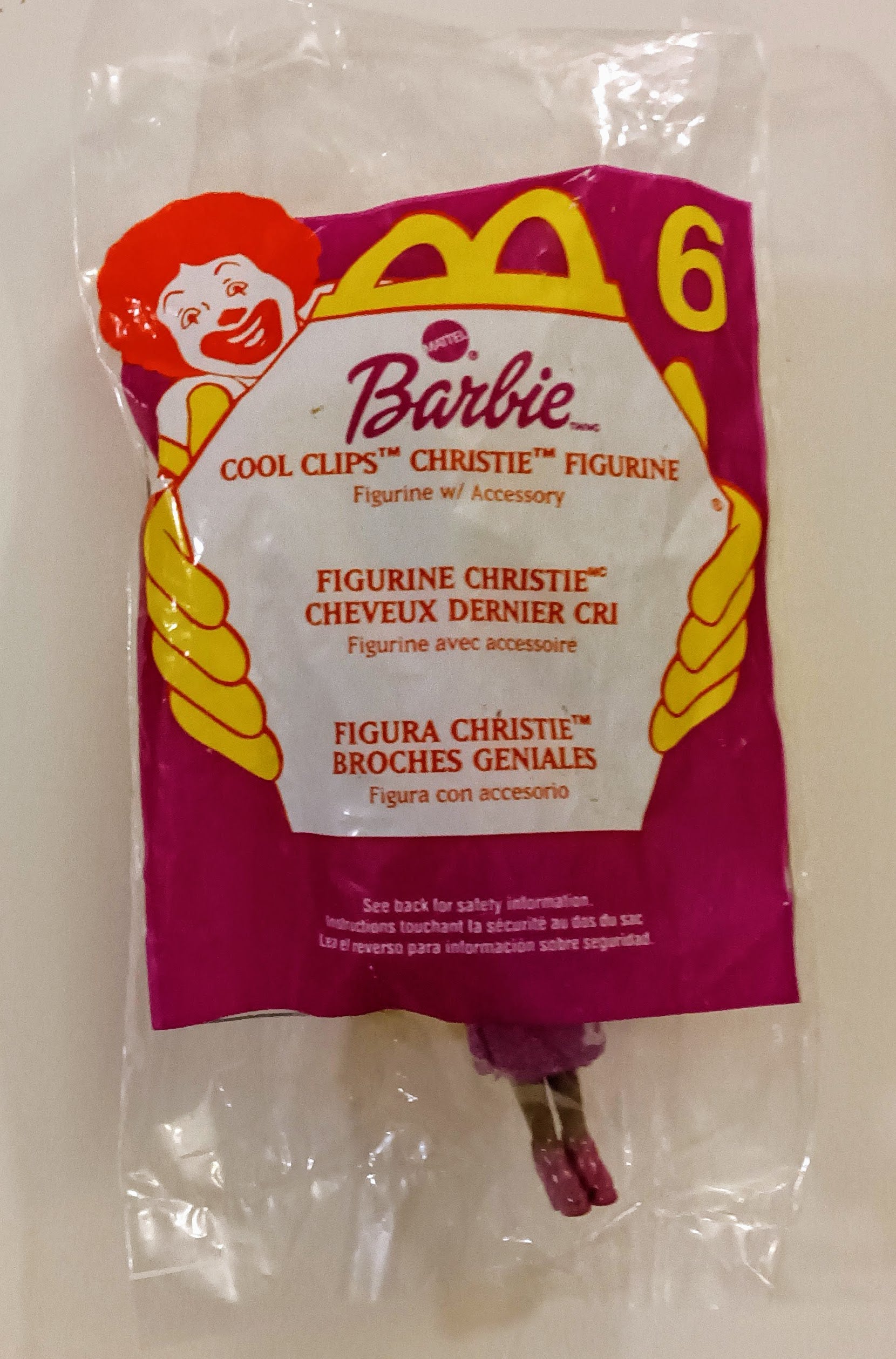 Barbie Happy Meal toy - Cool Clips Christine (Bagged)