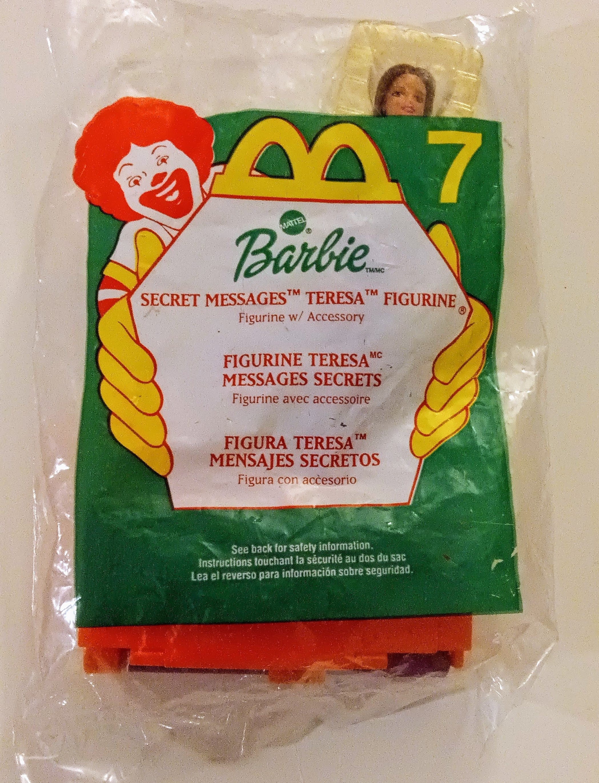 Barbie Happy Meal toy - Secret Messages Teresa (Bagged)