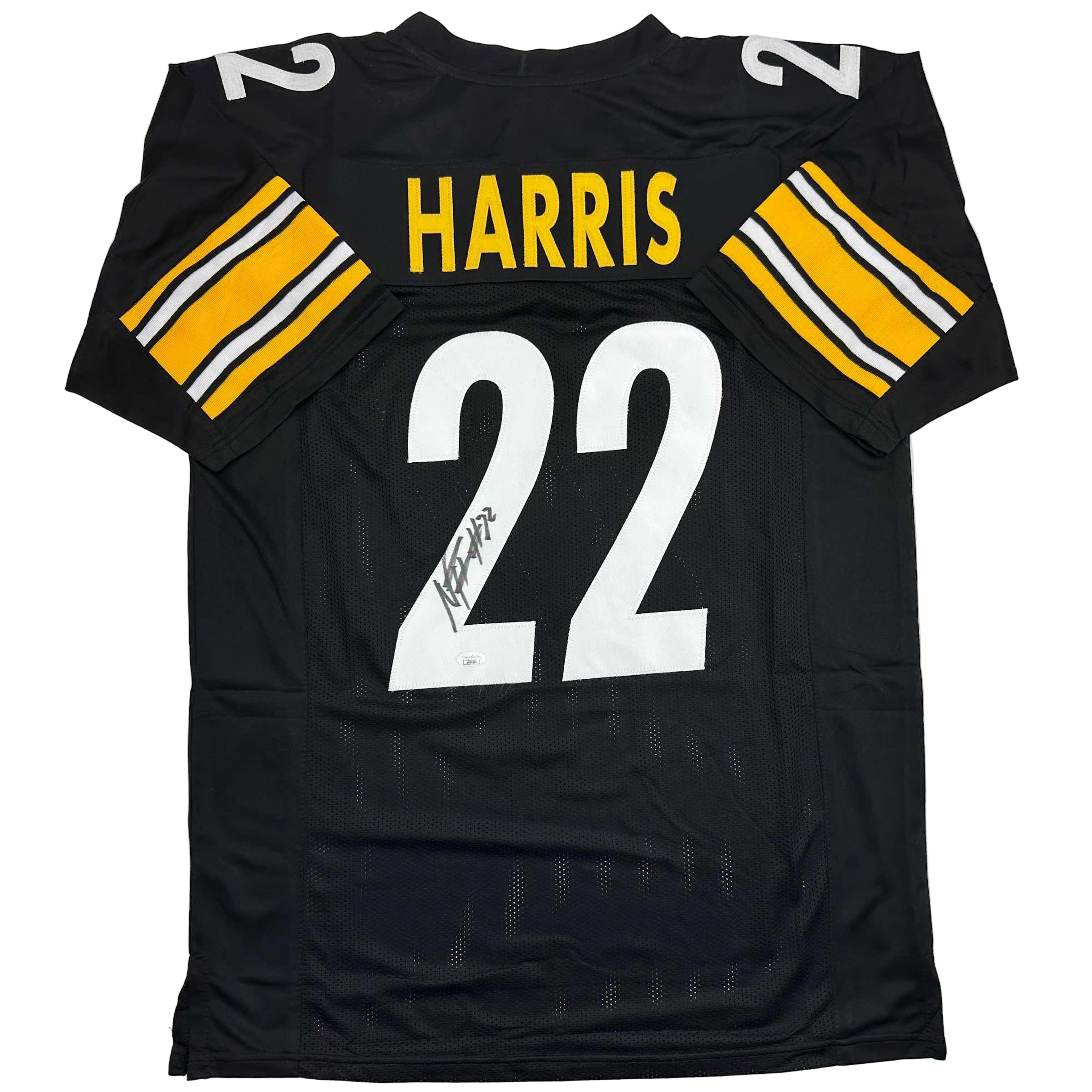 Autographed/Signed Najee Harris Pittsburgh Black Football Jersey JSA COA