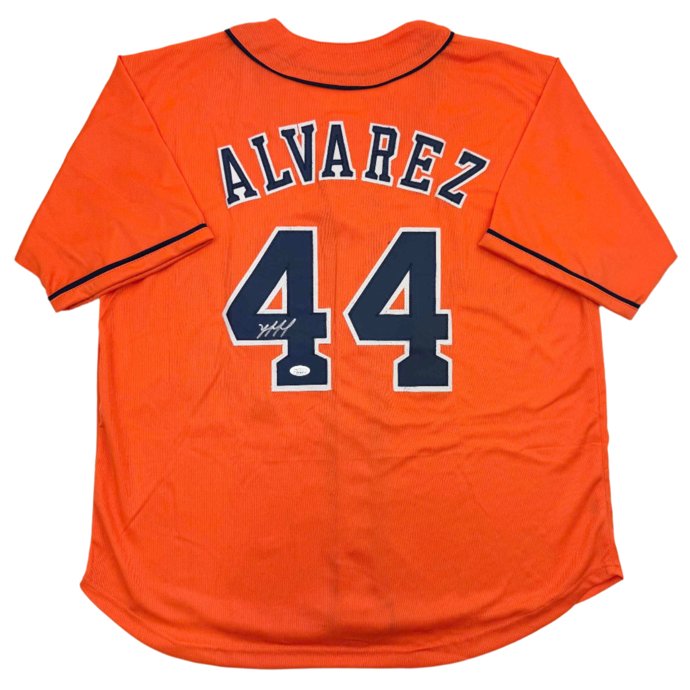 Autographed/Signed Yordan Alvarez Houston Orange Baseball Jersey JSA COA