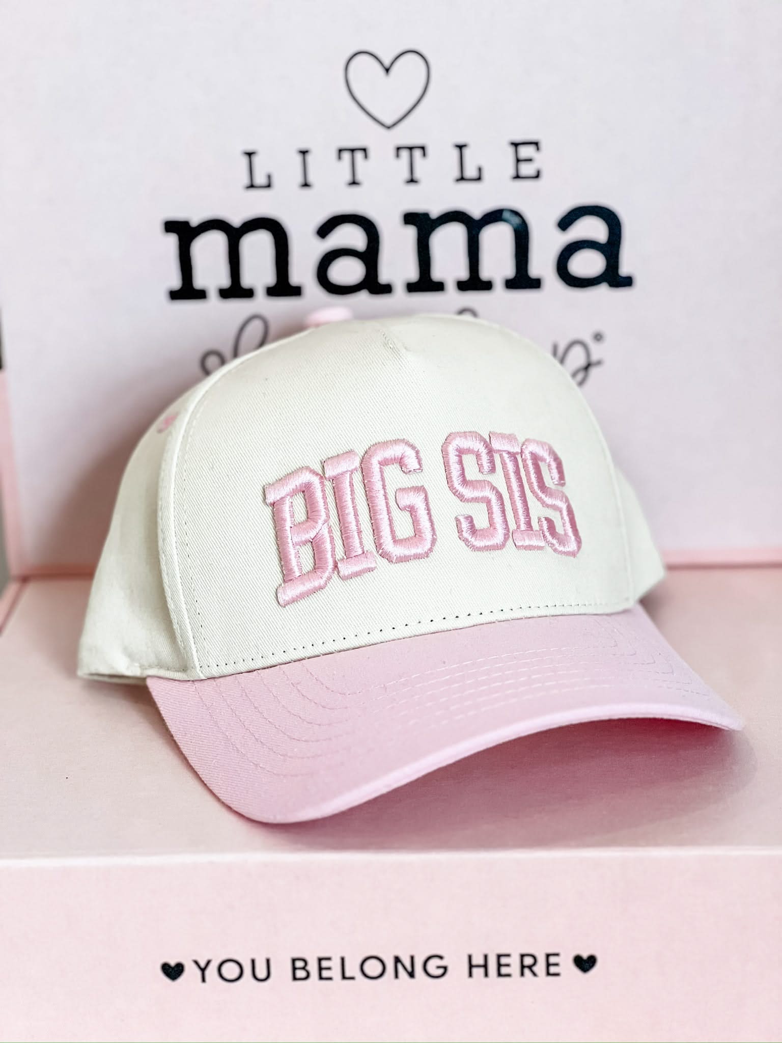 Big Sis Embroidered Hat | Adjustable Kids Cap | Sibling Gift Idea