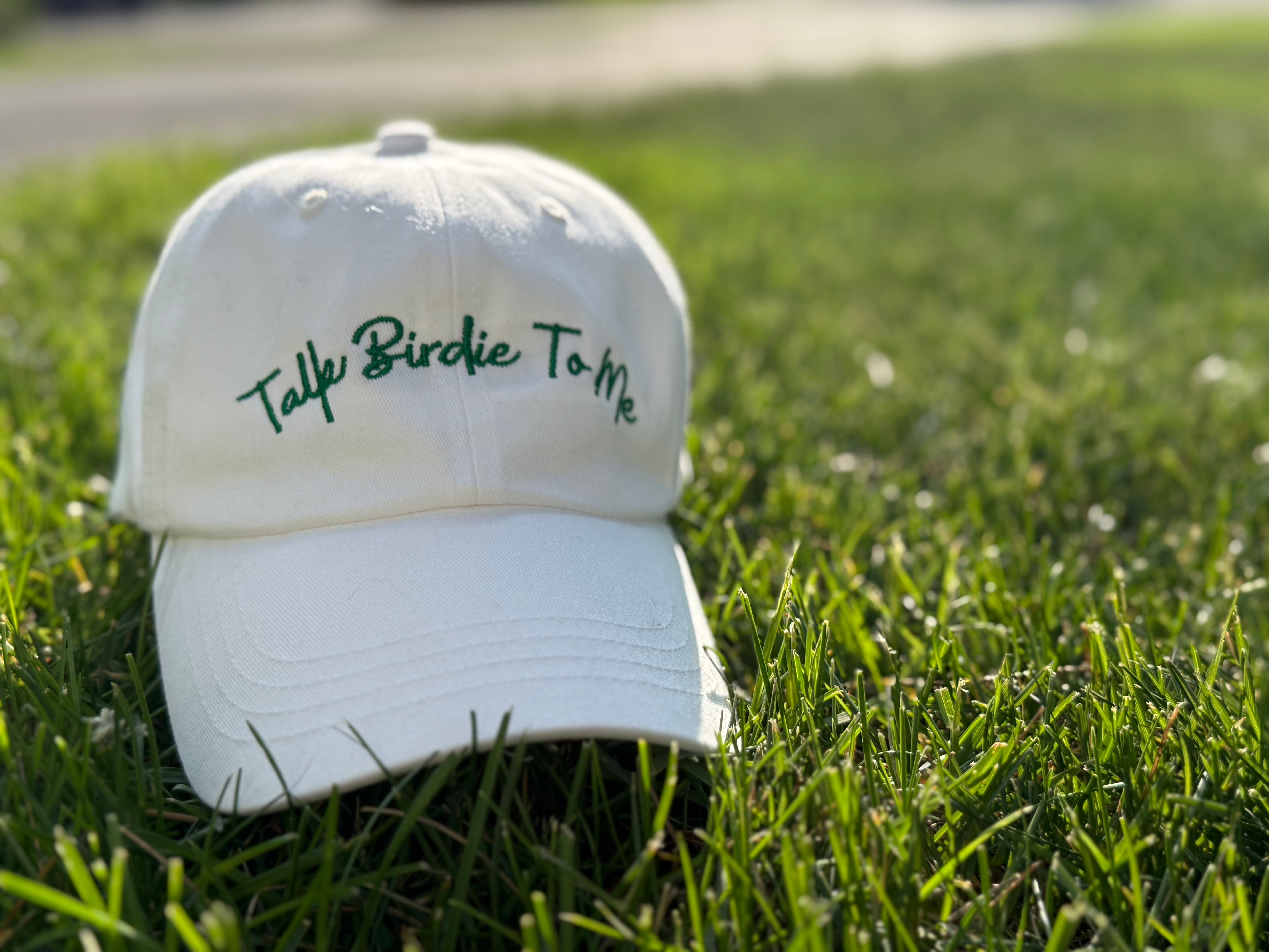 Talk Birdie to Me Embroidered Golf Hat