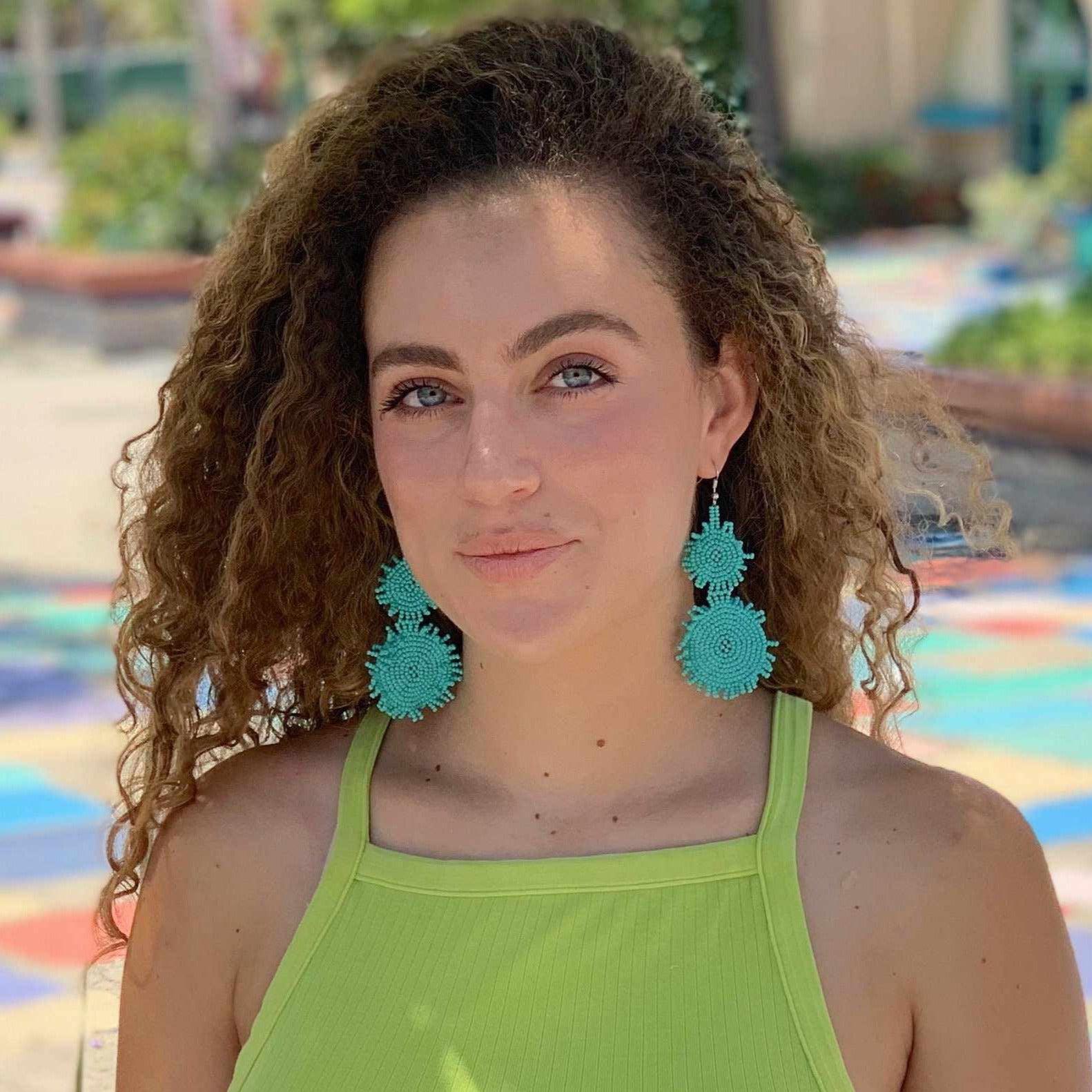 Heather Seed Bead Earrings - Guatemala