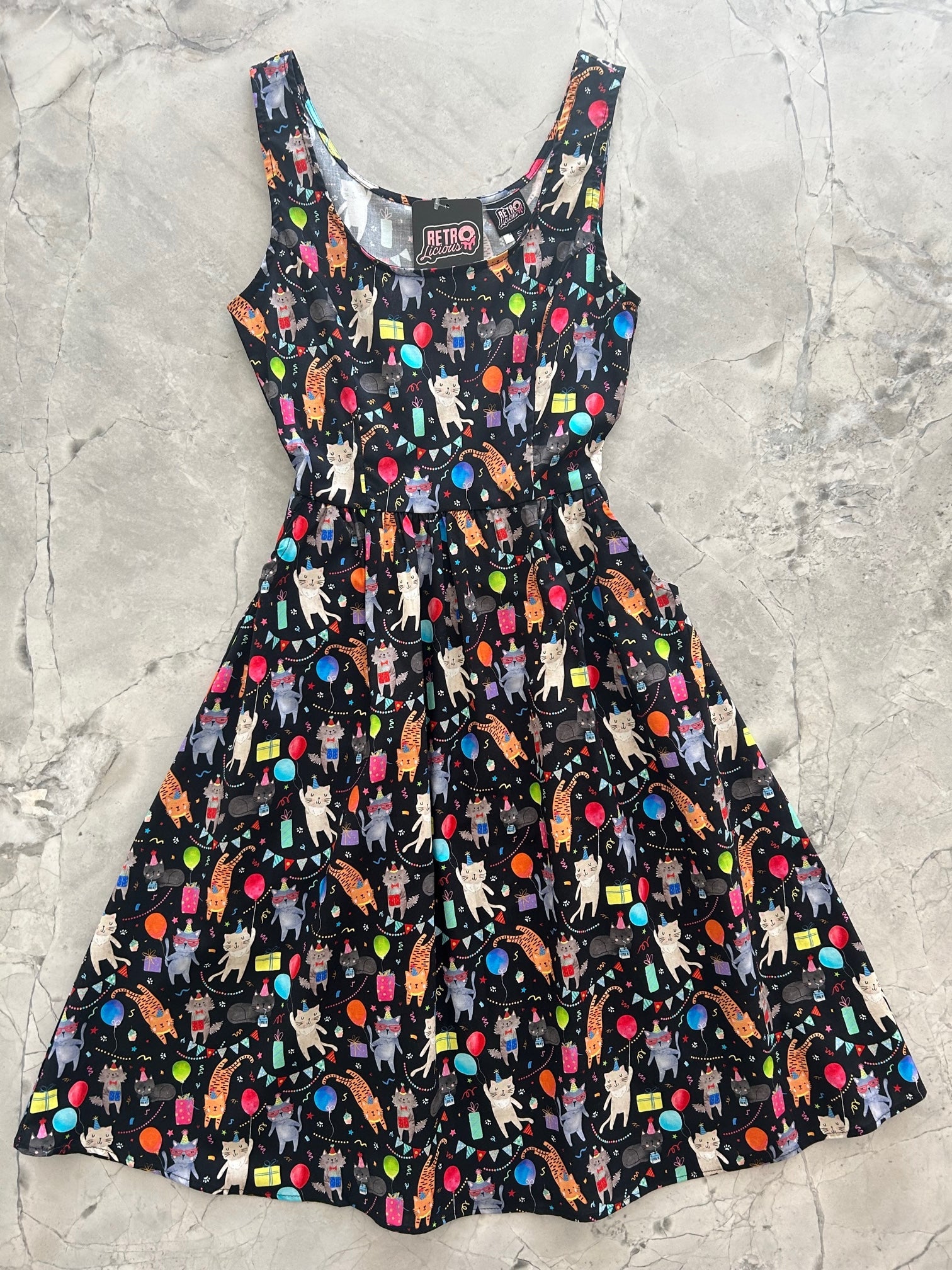 Party Cats Fit &amp;amp; Flare Dress